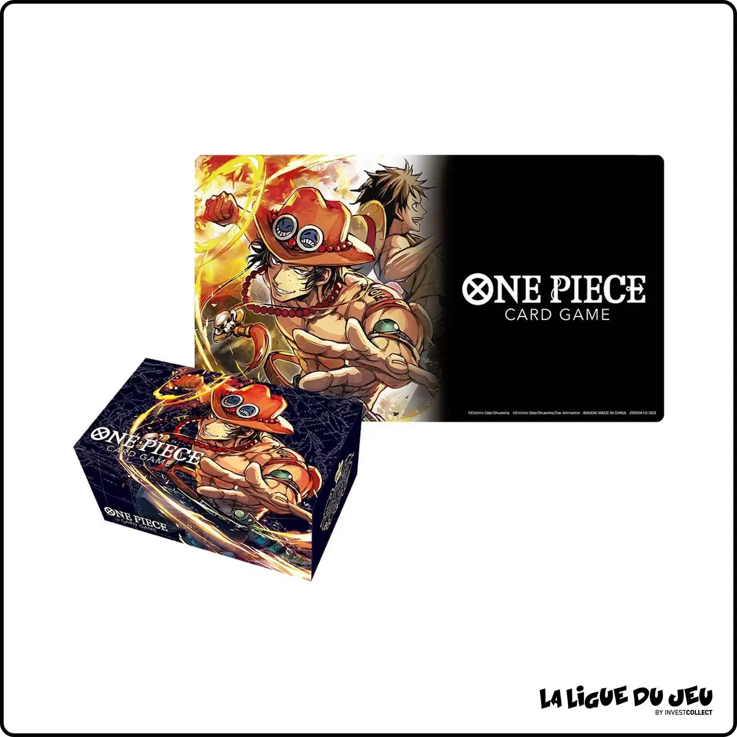 Coffret - One Piece - Boîte de rangement & Tapis - Portgas.D.Ace - Scellé