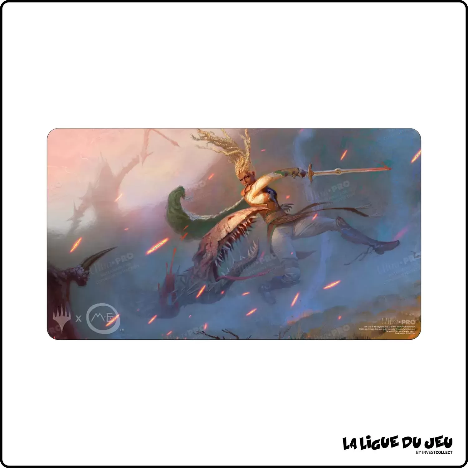 Tapis - Magic the Gathering - Playmat - Seigneur des Anneaux - Éowyn, vierge guerrière