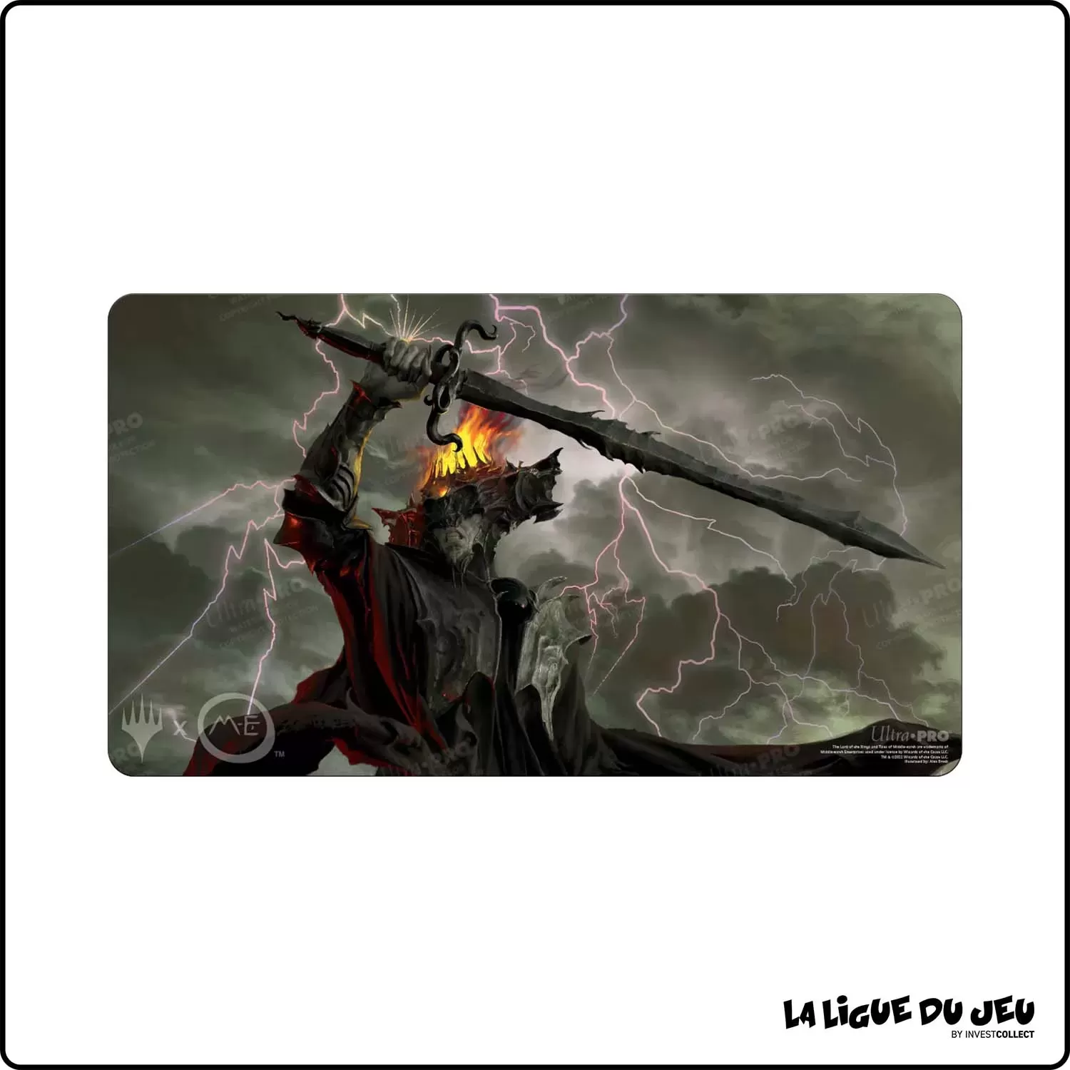 Tapis - Magic the Gathering - Playmat - Seigneur des Anneaux - Sauron, le Seigneur ténébreux