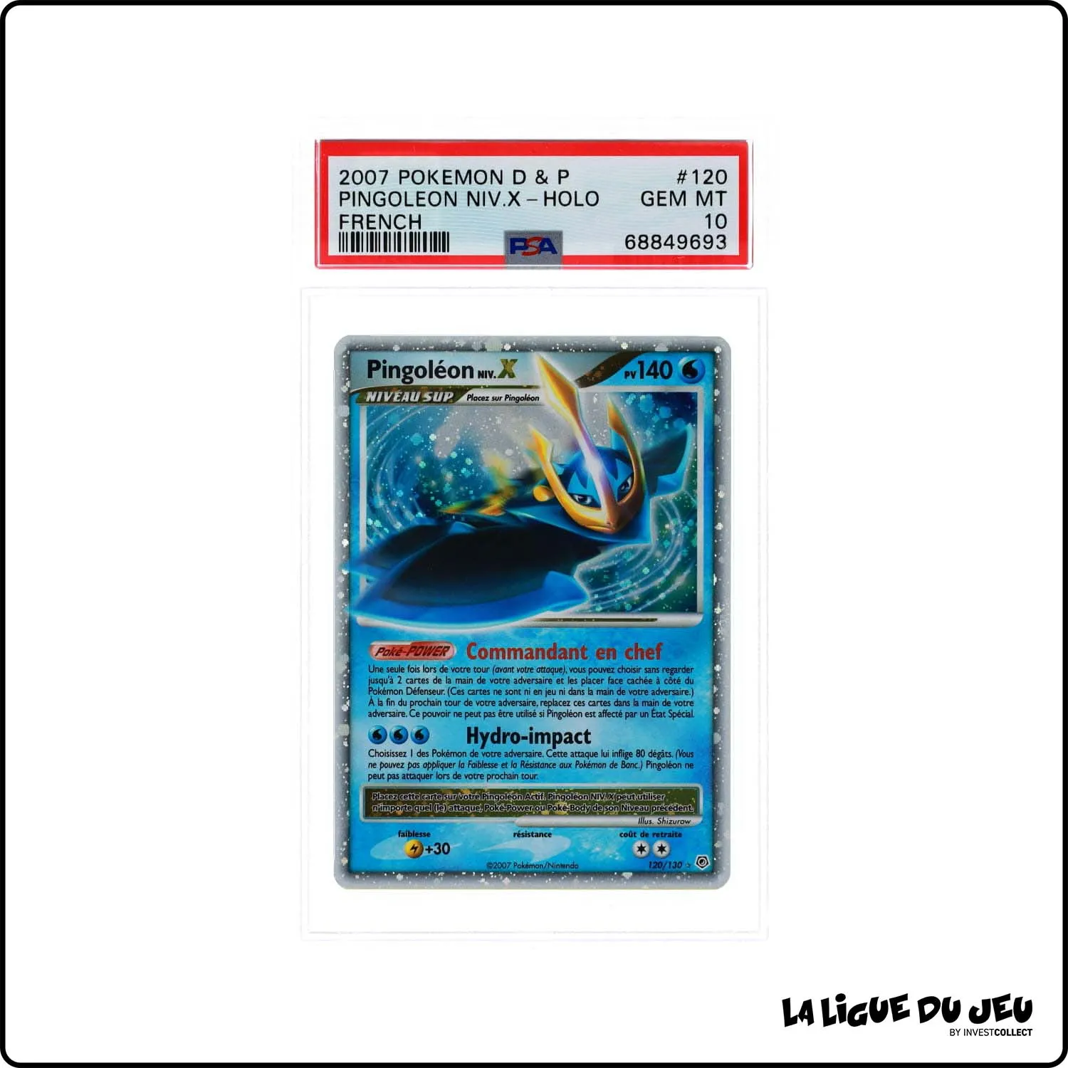 Holo - Pokemon - Diamant & Perle de Base - Pingoléon Niv.X 120/130 - PSA 10 - Français