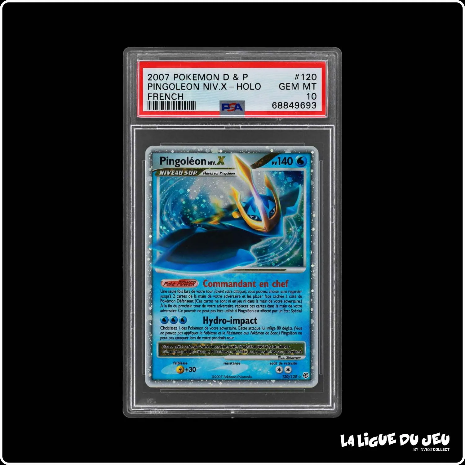 Holo - Pokemon - Diamant & Perle de Base - Pingoléon Niv.X 120/130 - PSA 10 - Français