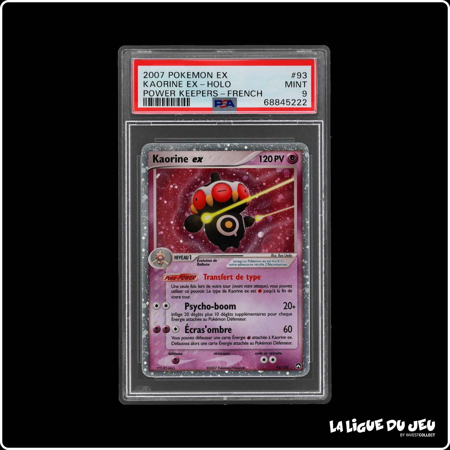 Ultra - Pokemon - Gardiens du Pouvoir - Kaorine ex 93/108 - PSA 9 - Français