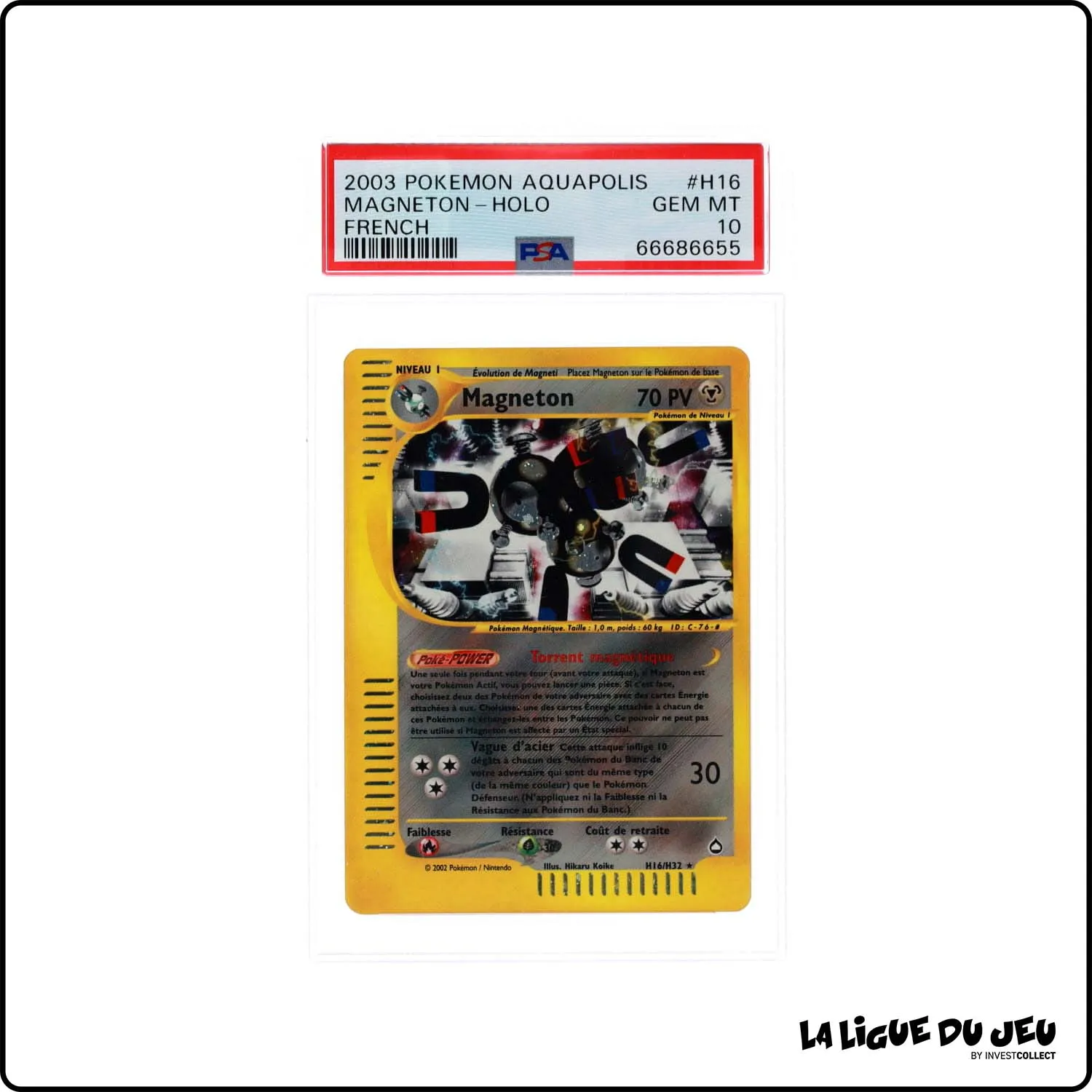 Holo - Pokemon - Aquapolis - Magneton H16/H32 - PSA 10 - Français