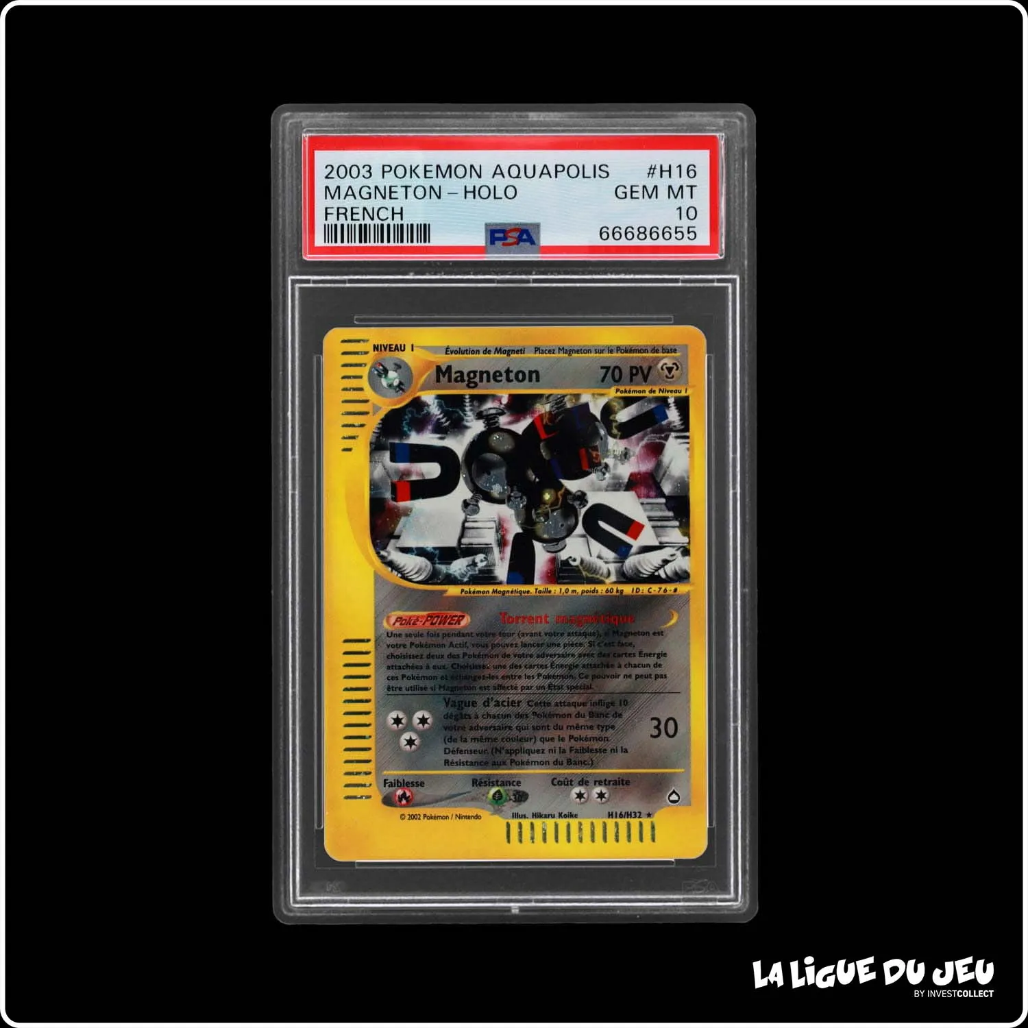 Holo - Pokemon - Aquapolis - Magneton H16/H32 - PSA 10 - Français