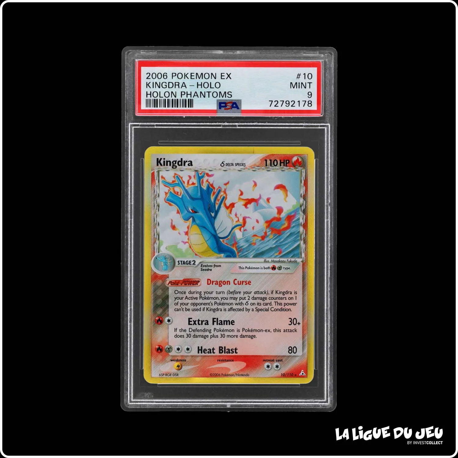 Holo - Pokemon - Fantômes Holon - Kingdra 10/110 - PSA 9 - Anglais