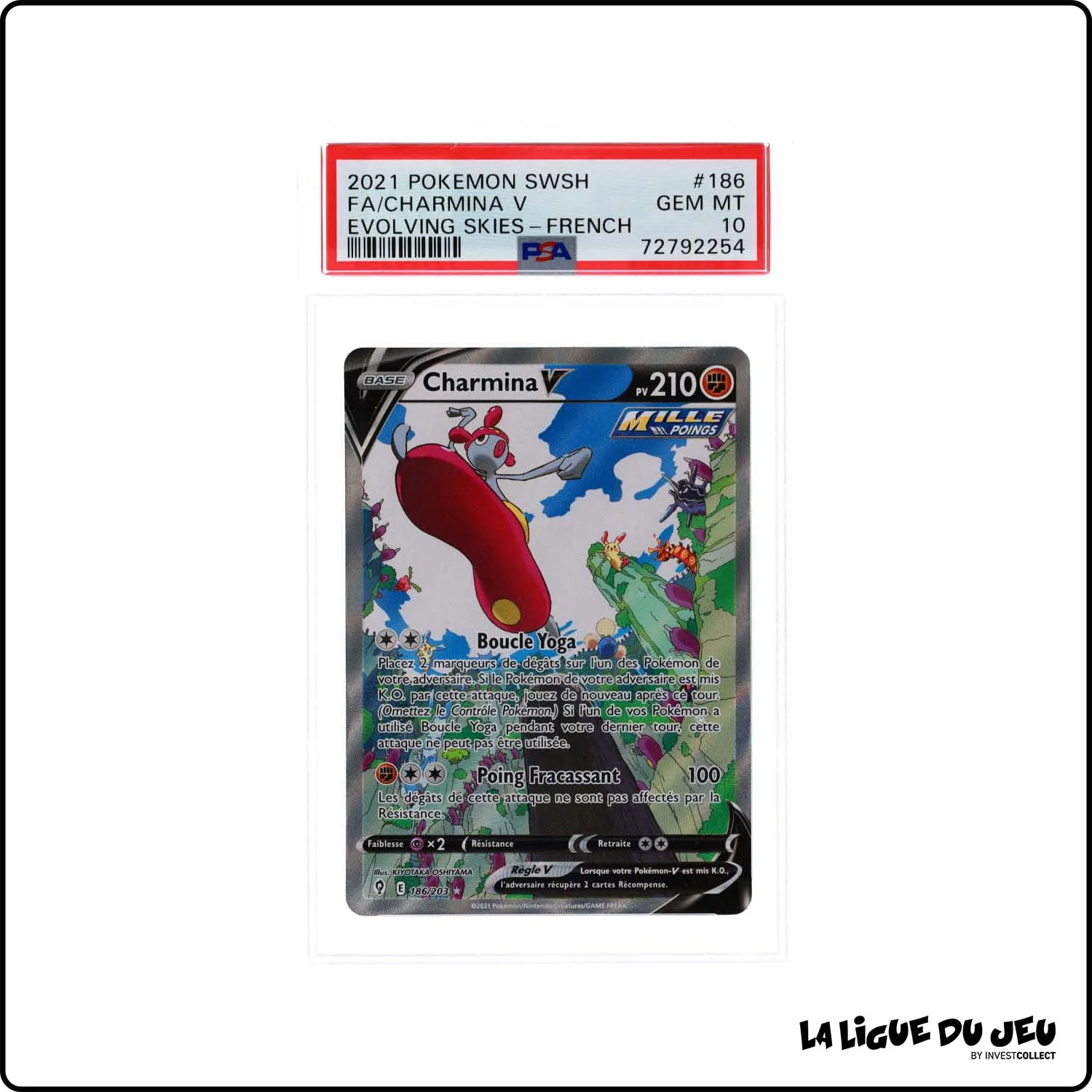 Ultra - Pokemon - Évolution Céleste - Charmina V 186/203 - PSA 10 - Français