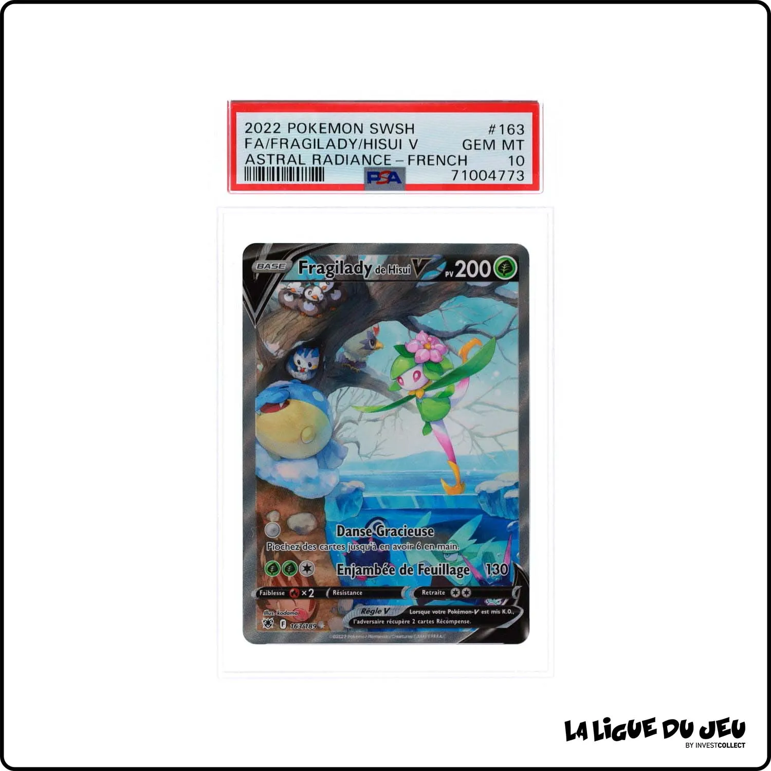 Ultra - Pokemon - Astres Radieux - Fragily de Hisui V 163/189 - PSA 10 - Français