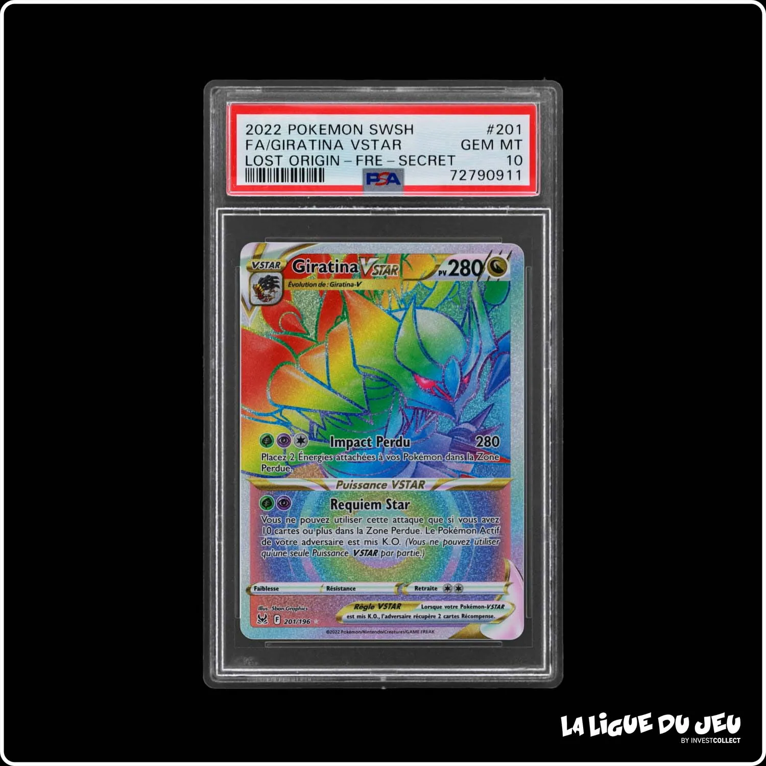 Secrete - Pokemon - Origine Perdue - Giratina Vstar 201/196 - PSA 10 - Français