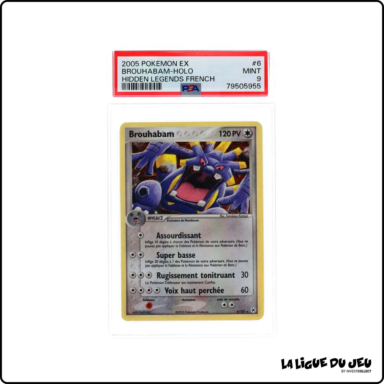 Holo - Pokemon - Légendes Oubliées - Brouhabam 6/101 - PSA 9 - Français