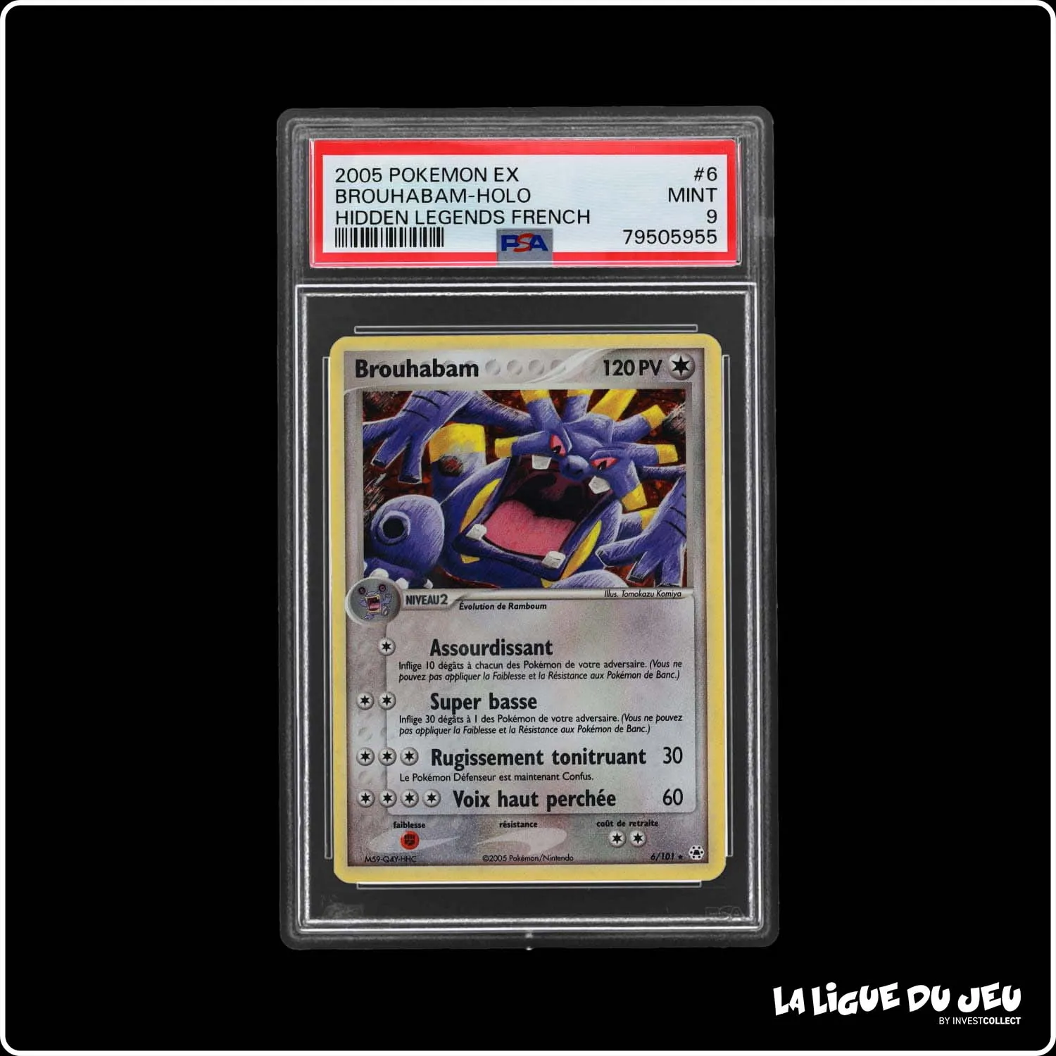 Holo - Pokemon - Légendes Oubliées - Brouhabam 6/101 - PSA 9 - Français