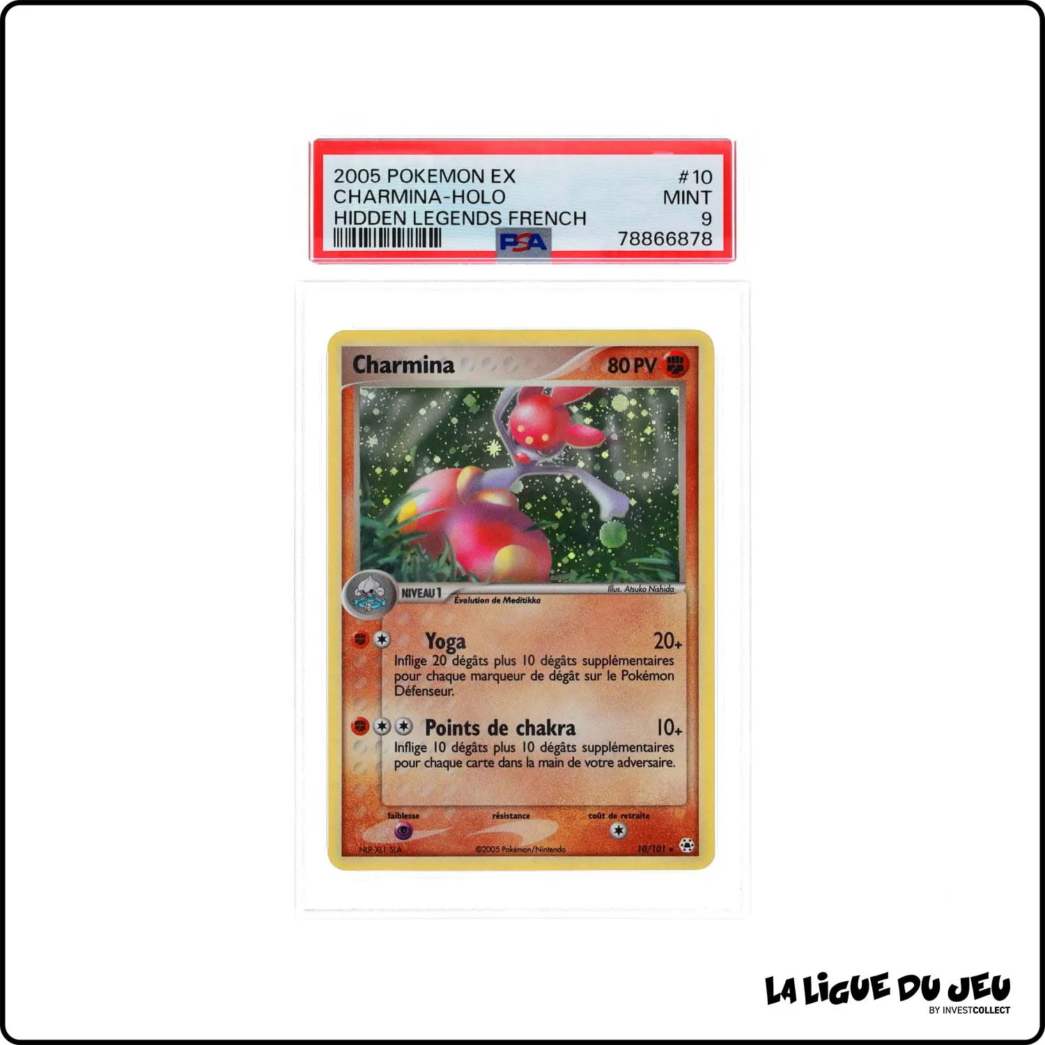 Holo - Pokemon - Légendes Oubliées - Charmina 10/101 - PSA 9 - Français