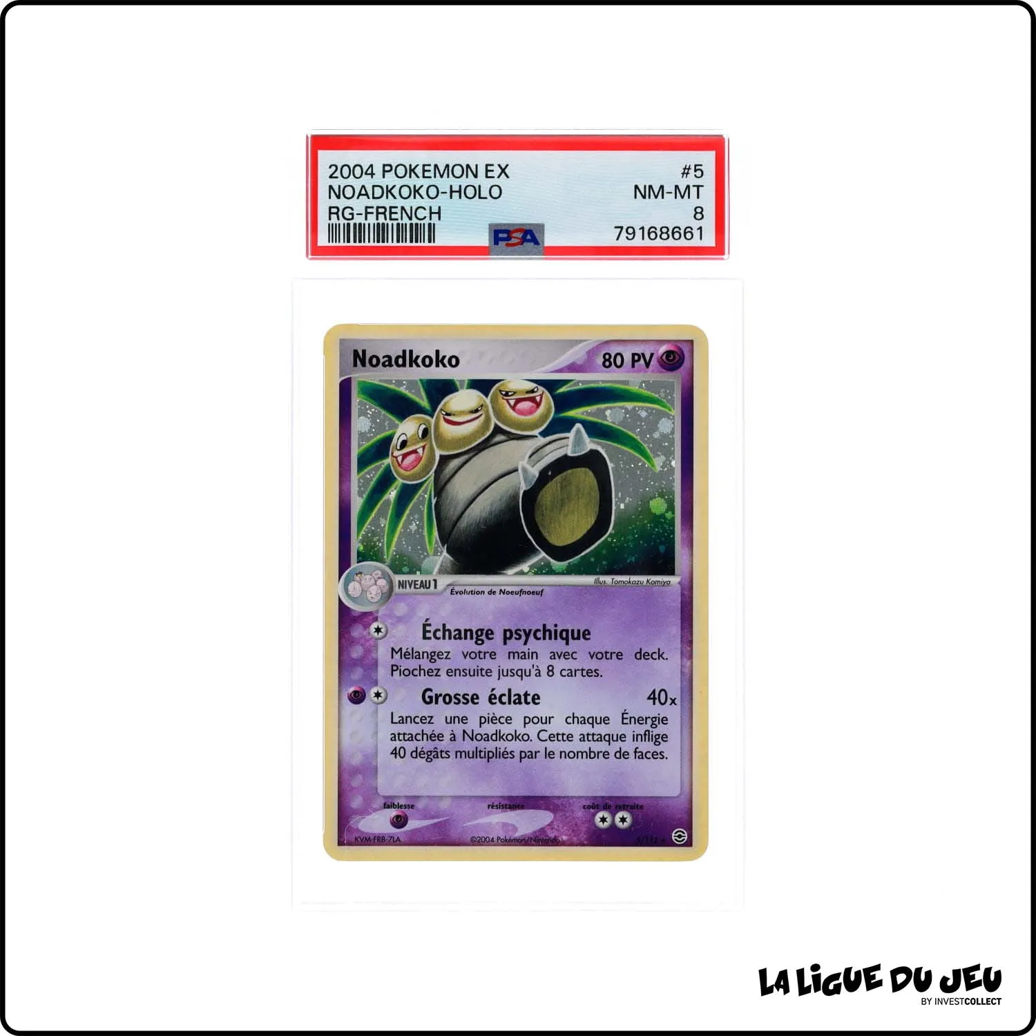 Holo - Pokemon - Rouge Feu Vert Feuille - Noadkoko 5/112 - PSA 8 - Français