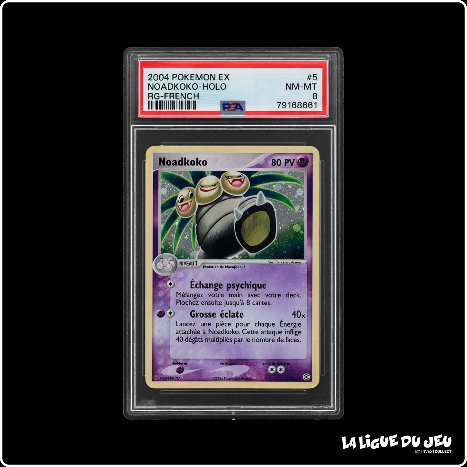 Holo - Pokemon - Rouge Feu Vert Feuille - Noadkoko 5/112 - PSA 8 - Français