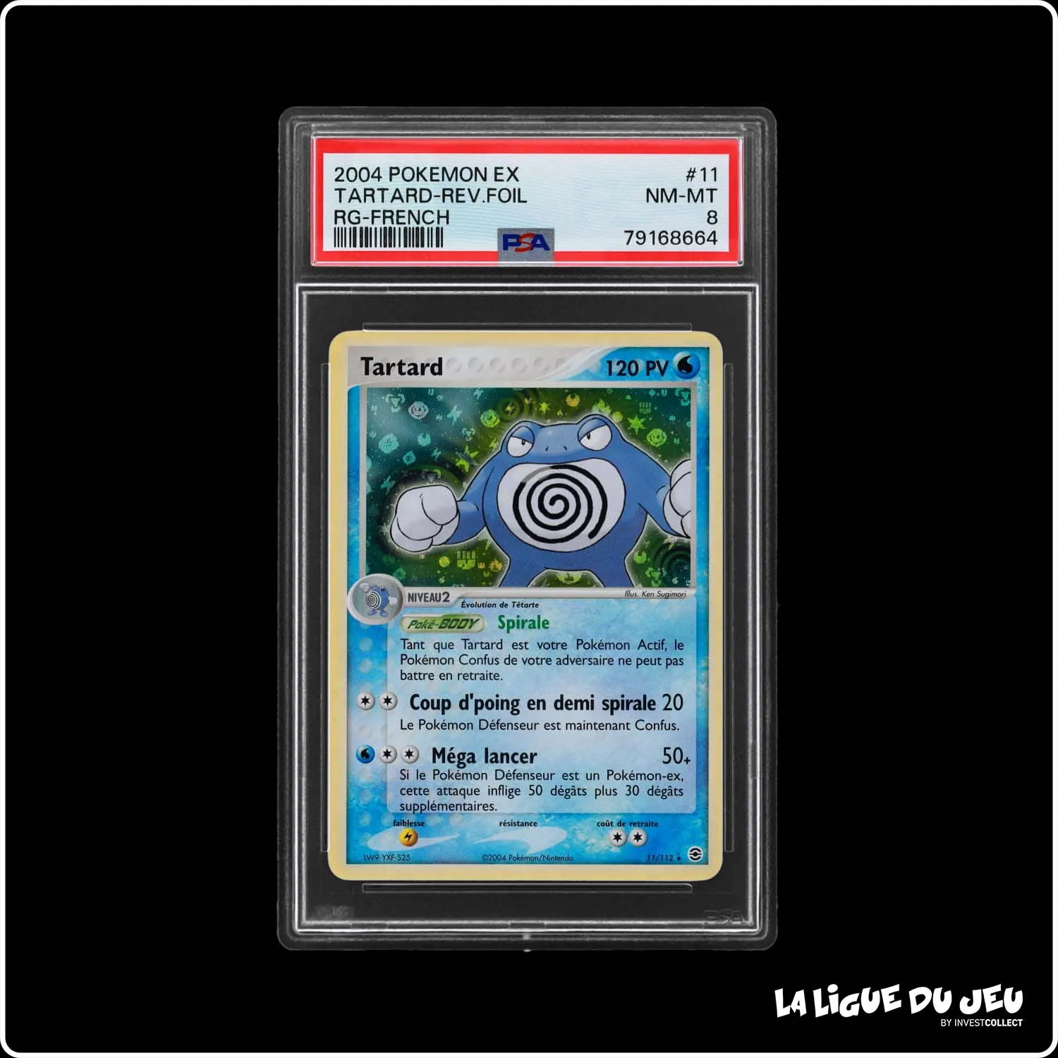 Holo - Pokemon - Rouge Feu Vert Feuille - Tartard 11/112 - Reverse foil - PSA 8 - Français