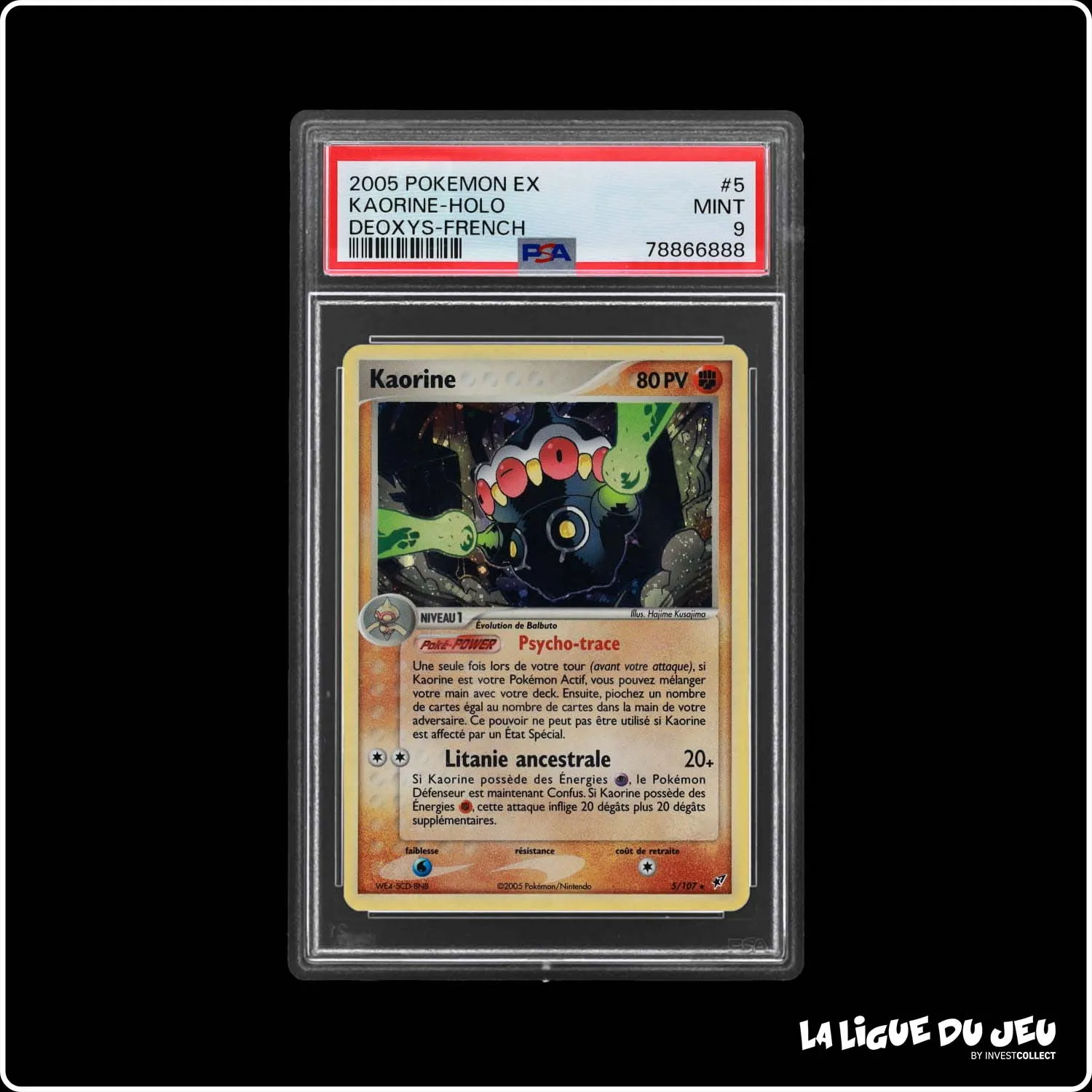 Holo - Pokemon - Deoxys - Kaorine 5/107 - PSA 9 - Français