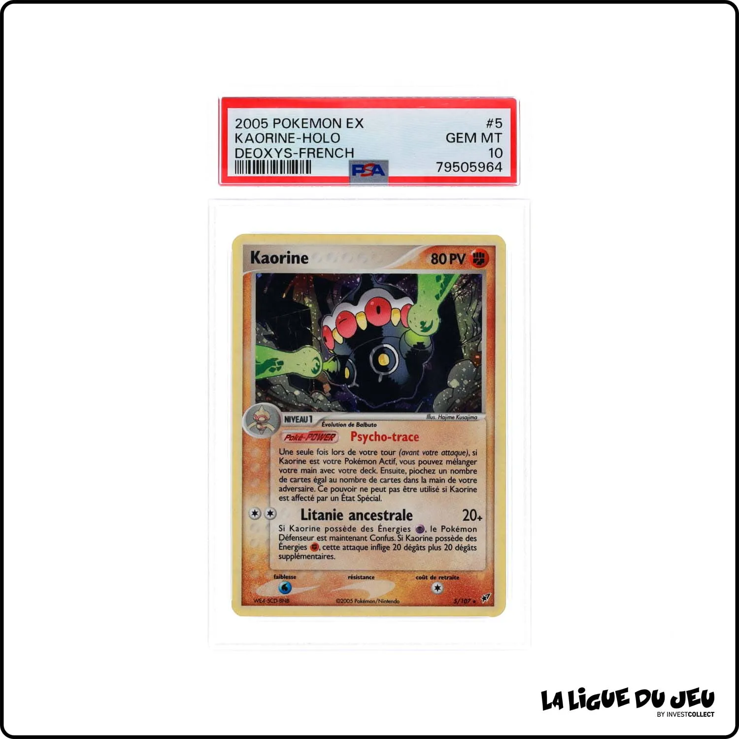 Holo - Pokemon - Deoxys - Kaorine 5/107 - PSA 10 - Français