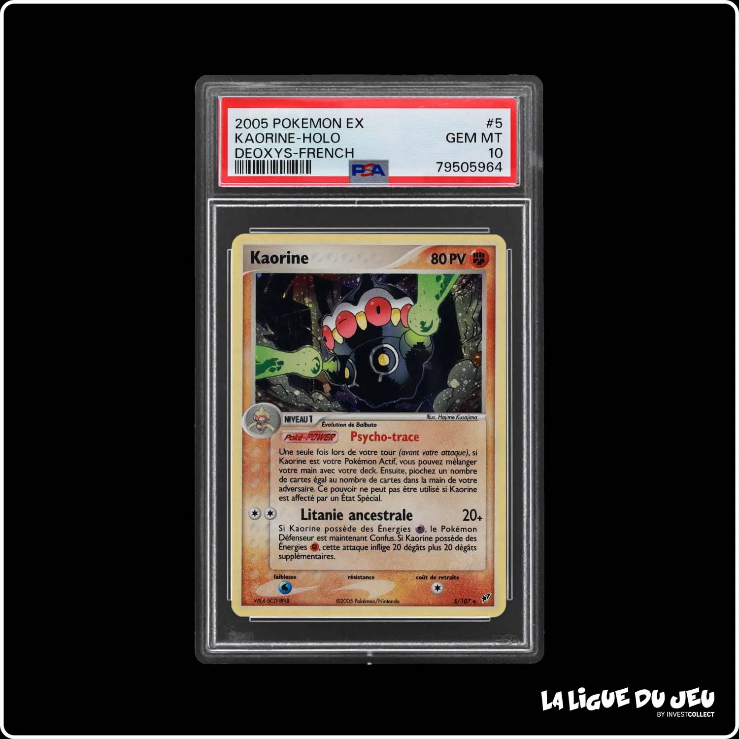 Holo - Pokemon - Deoxys - Kaorine 5/107 - PSA 10 - Français