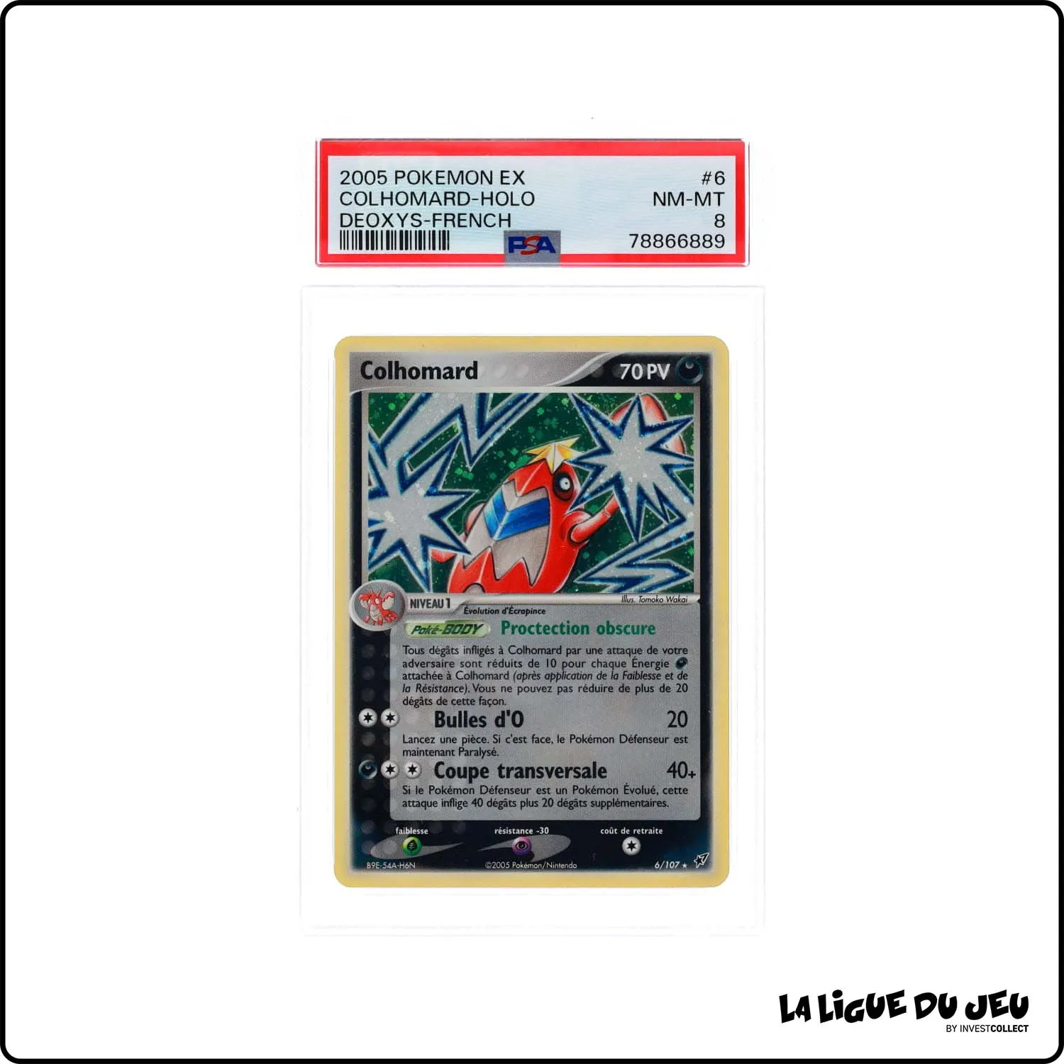 Holo - Pokemon - Deoxys - Colhomard 6/107 - PSA 8 - Français