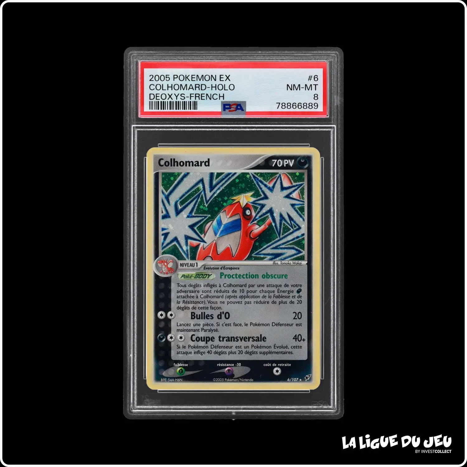 Holo - Pokemon - Deoxys - Colhomard 6/107 - PSA 8 - Français