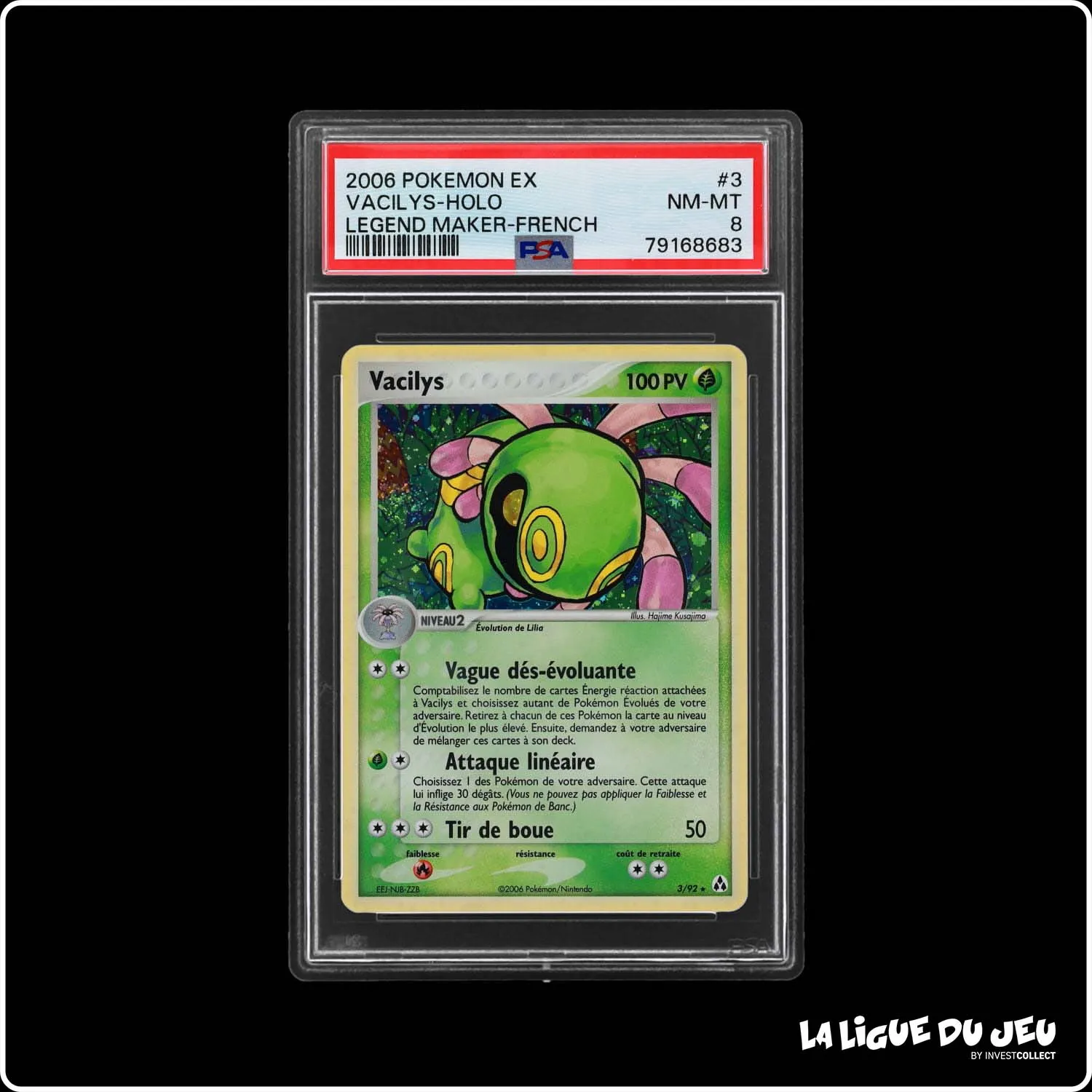 Holo - Pokemon - Créateurs de Légendes - Vacilys 3/92 - PSA 8 - Français