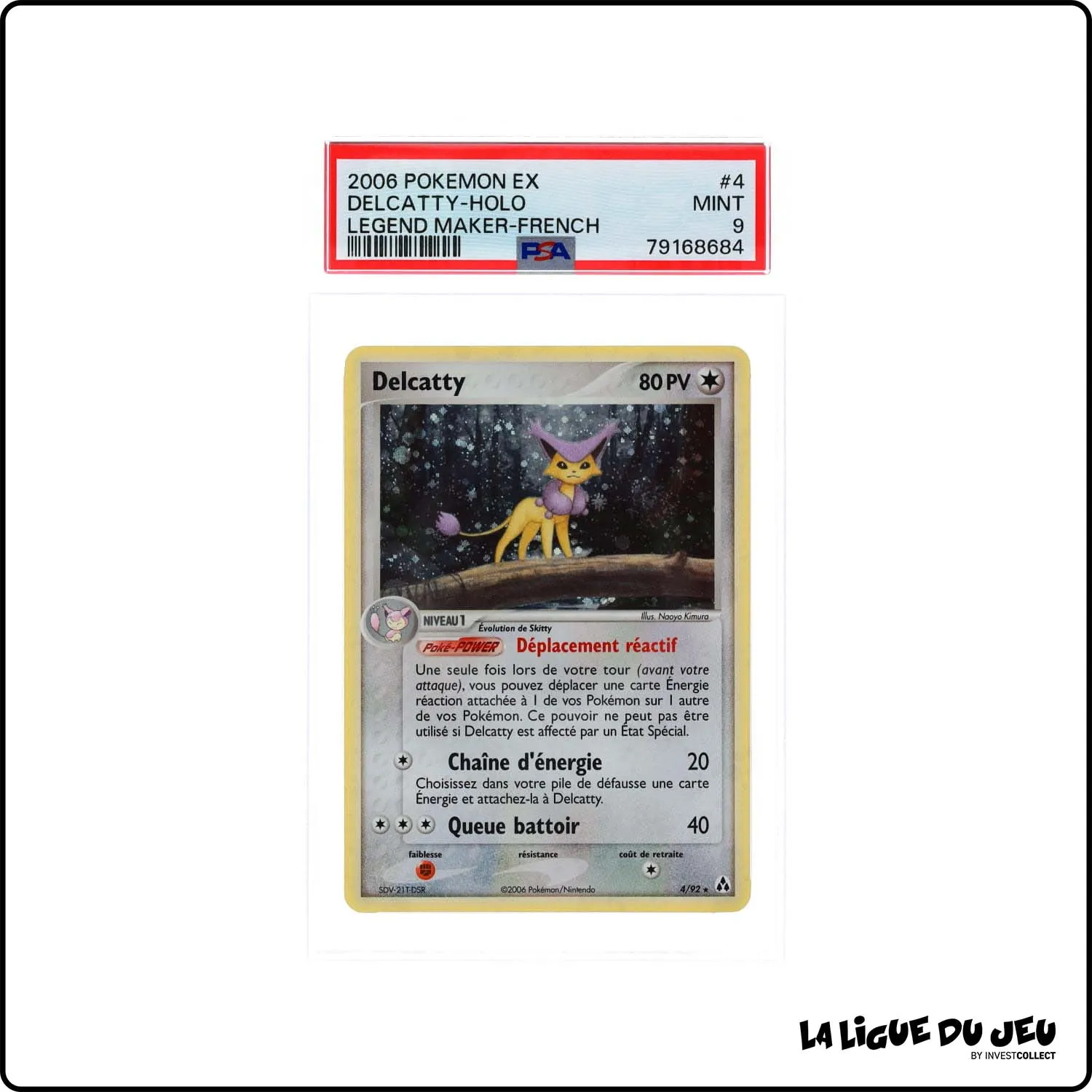 Holo - Pokemon - Créateurs de Légendes - Delcatty 4/92 - PSA 9 - Français