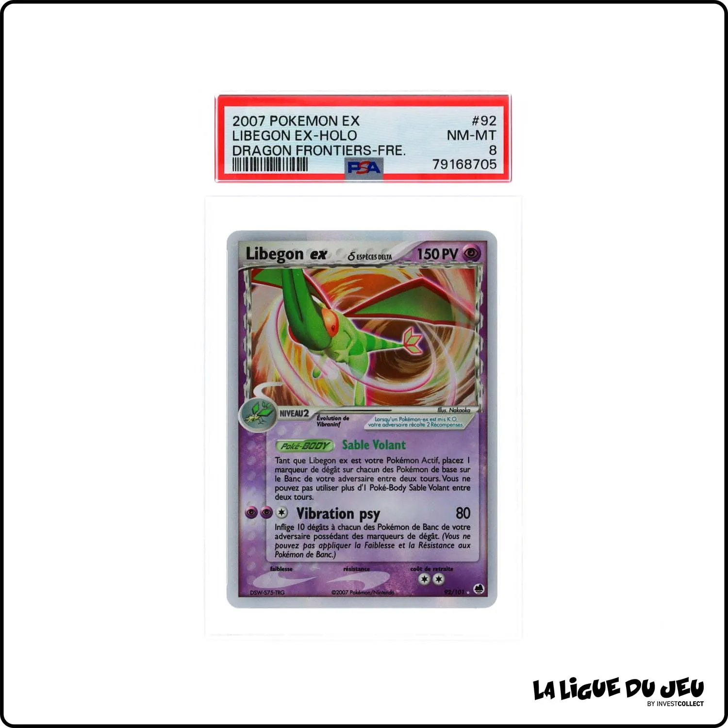 Ultra - Pokemon - Île des Dragons - Libegon ex 92/101 - PSA 8 - Français