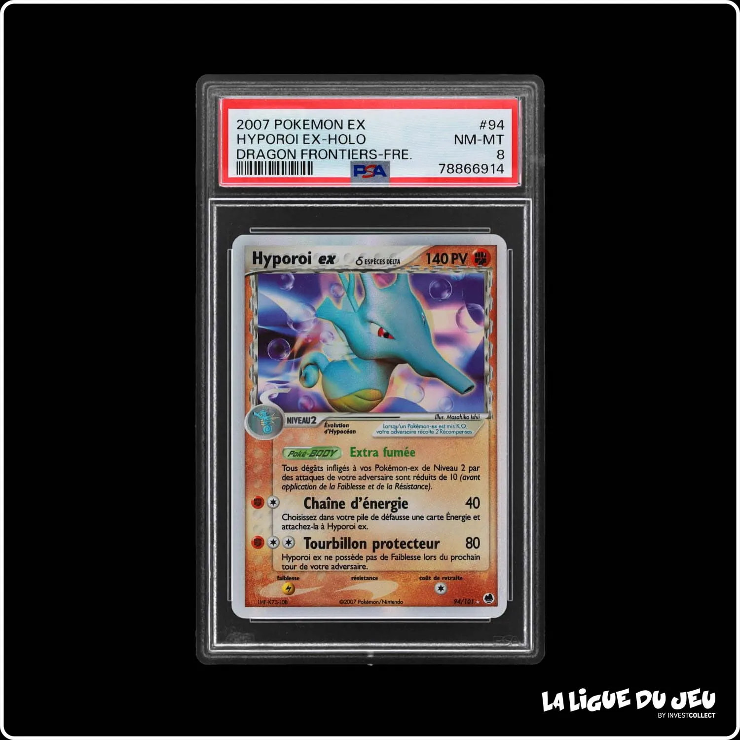 Ultra - Pokemon - Île des Dragons - Hyporoi ex 94/101 - PSA 8 - Français