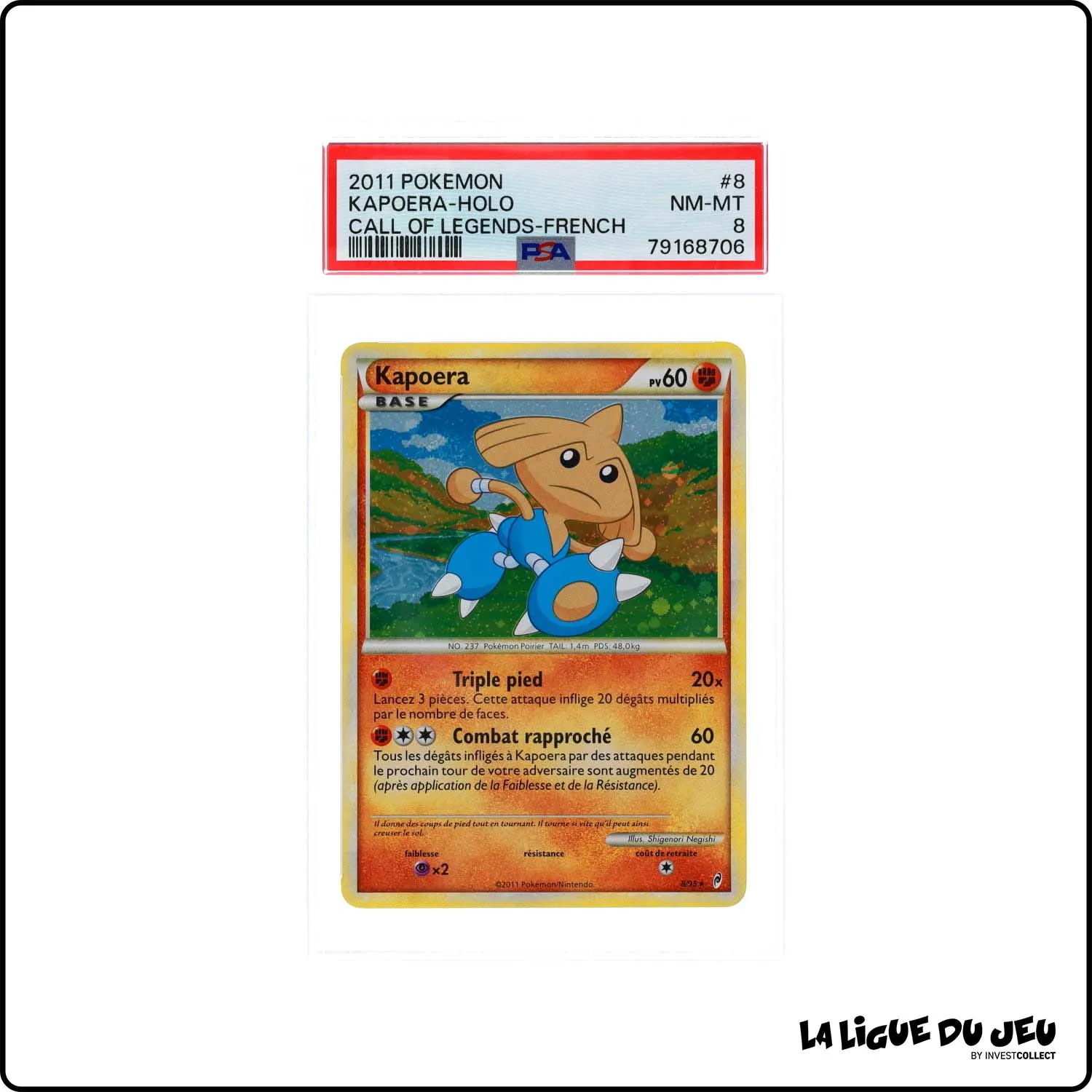 Holo - Pokemon - Appel des Légendes - Kapoera 8/95 - PSA 8 - Français