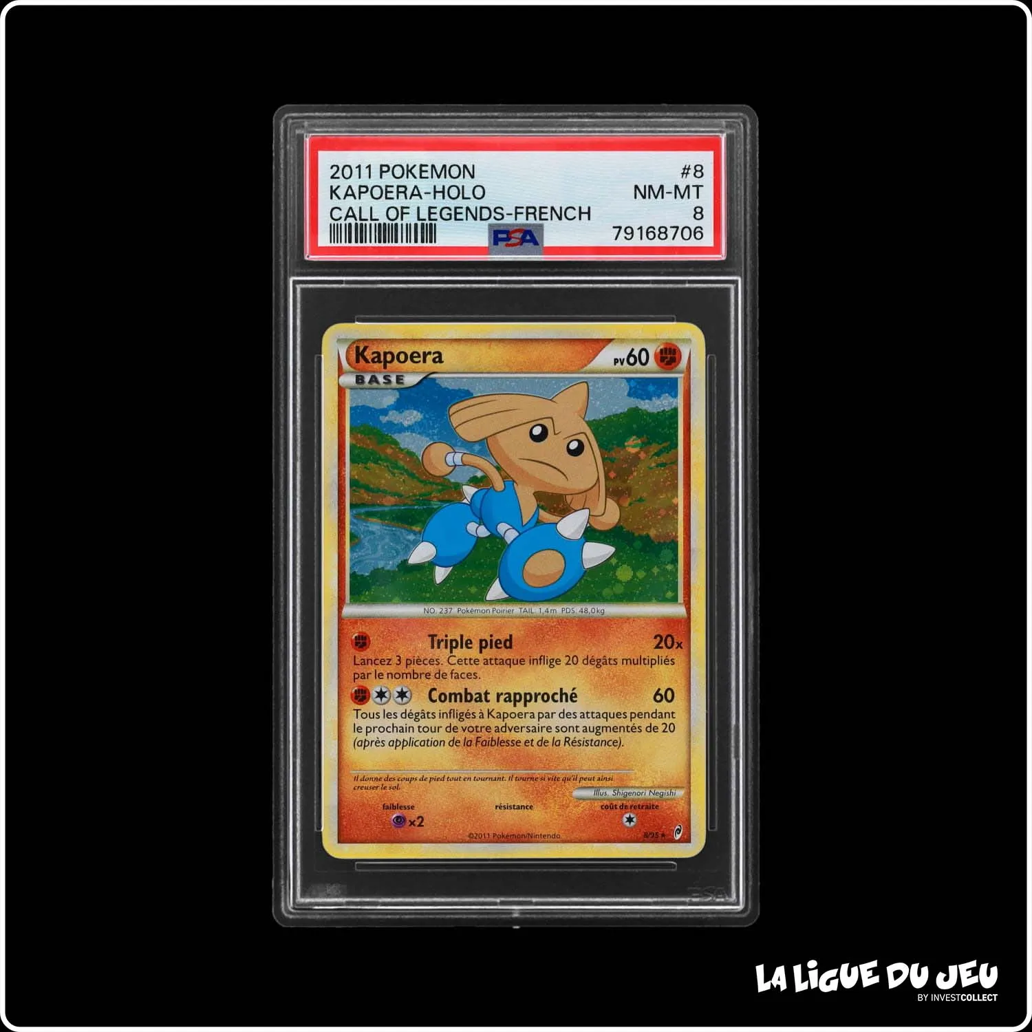 Holo - Pokemon - Appel des Légendes - Kapoera 8/95 - PSA 8 - Français