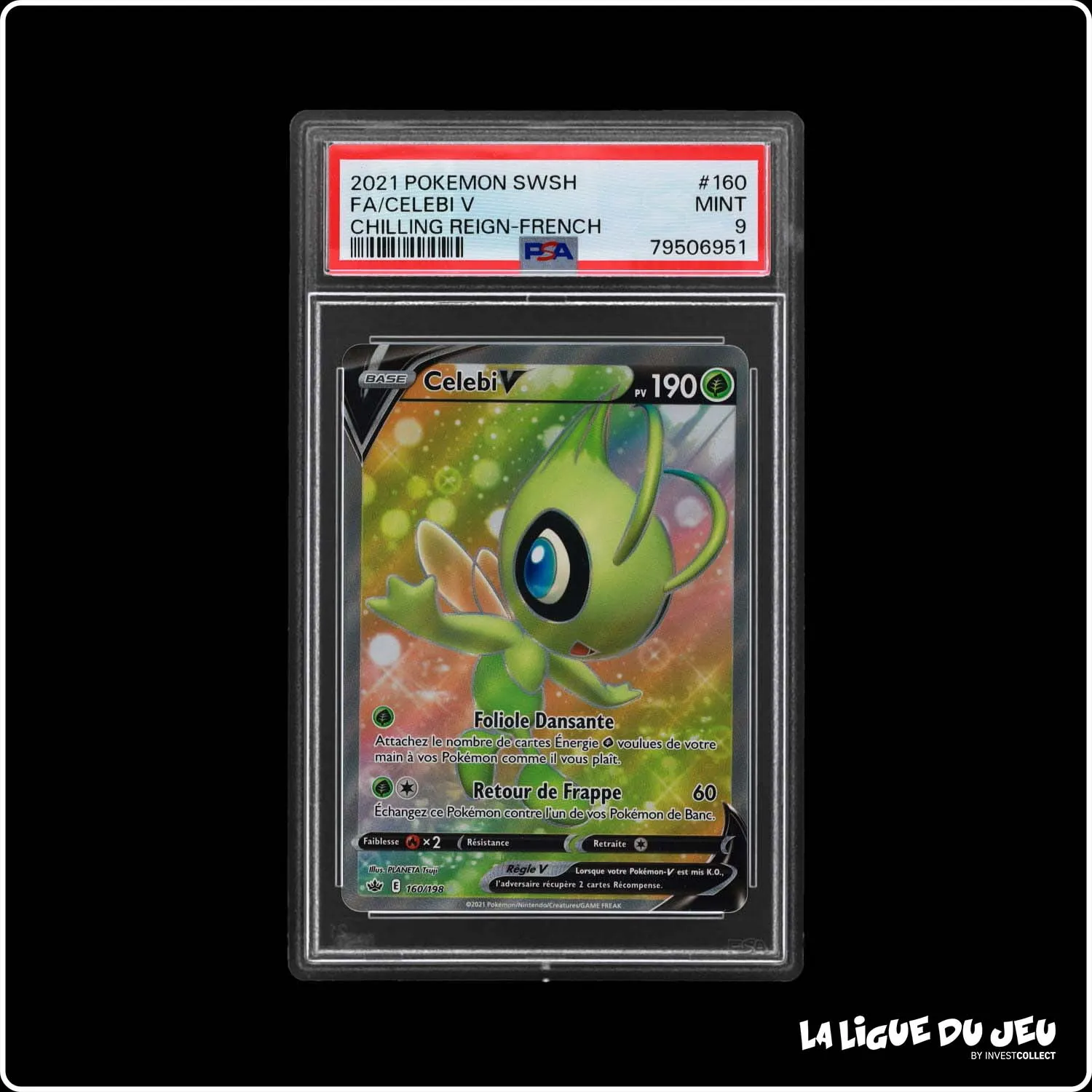 Ultra - Pokemon - Règne de Glace - Celebi V 160/198 - PSA 10 - Français