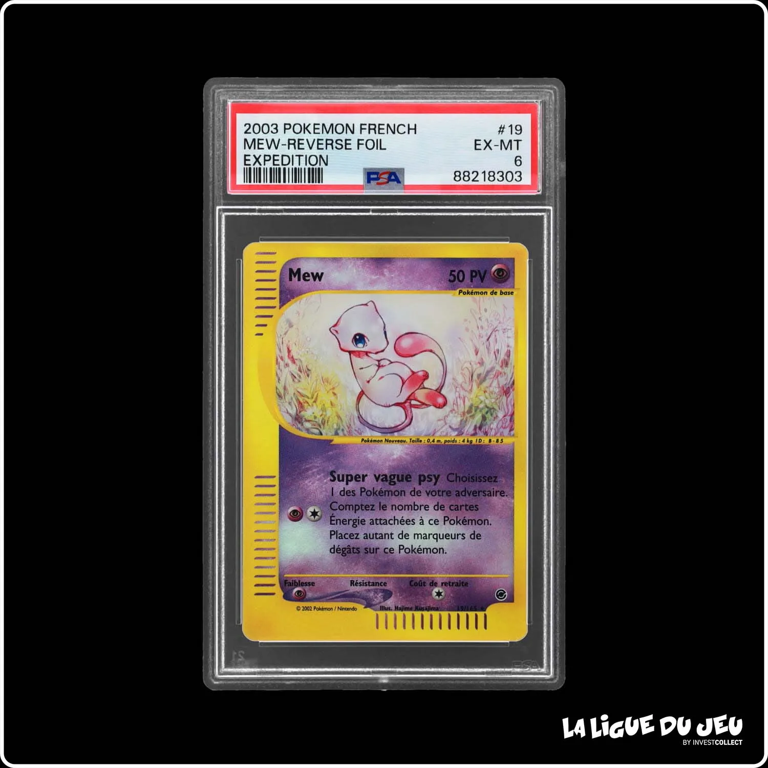 Reverse - Pokemon - Expedition - Mew - 19/165 - PSA 6 - Français