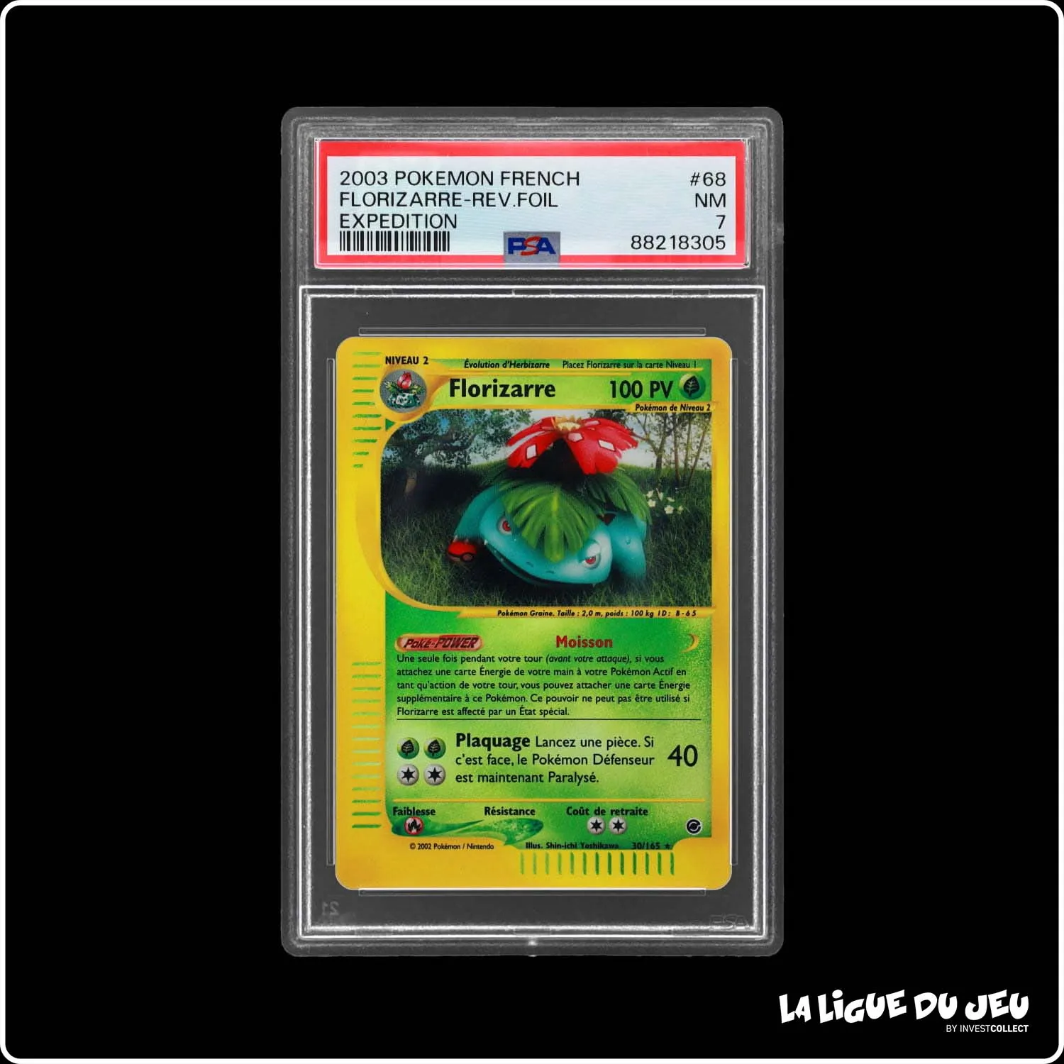 Reverse - Pokemon - Expedition - Florizarre - 68/165 - PSA 7 - Français