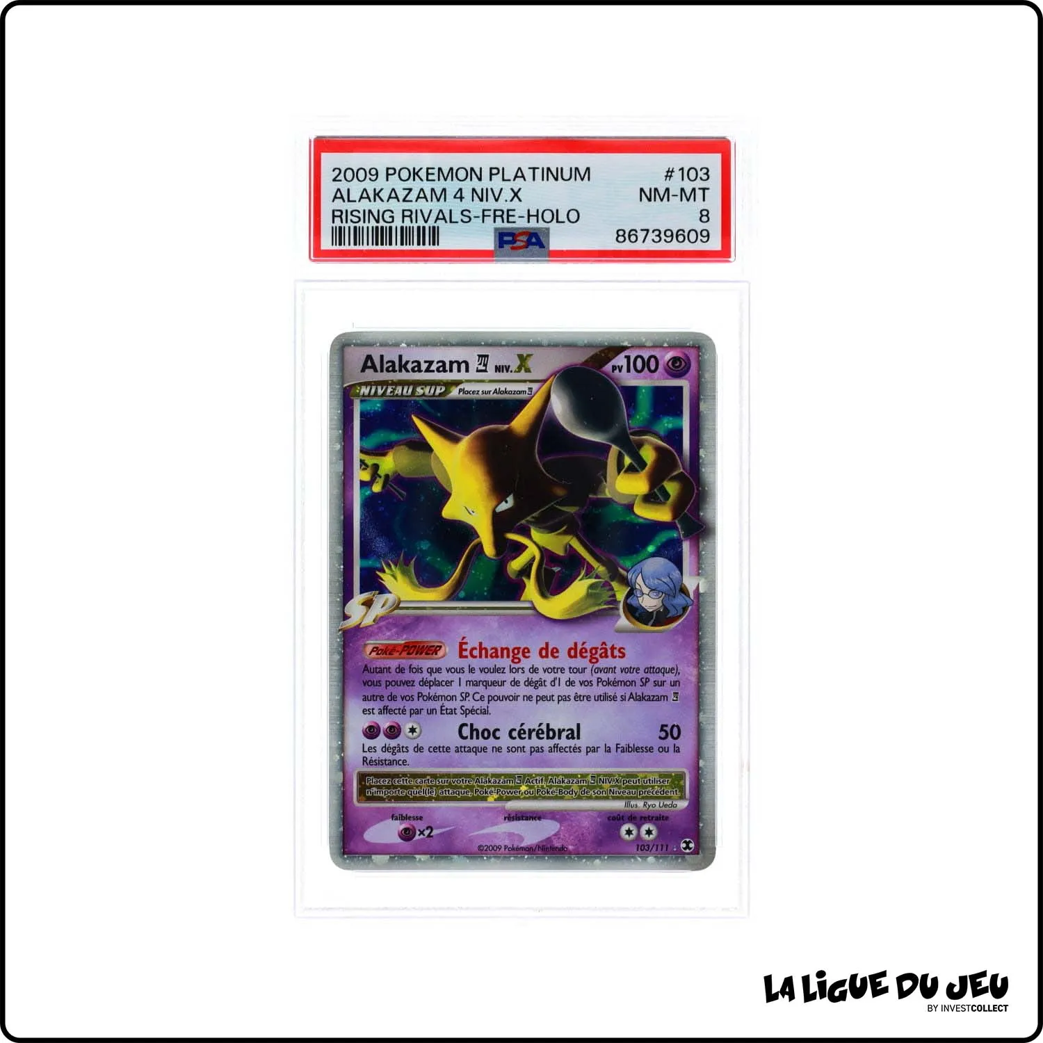 Ultra - Pokemon - Rivaux Émergeants  - Alakazam Niv.X - 103/111 - PSA 8 - Français