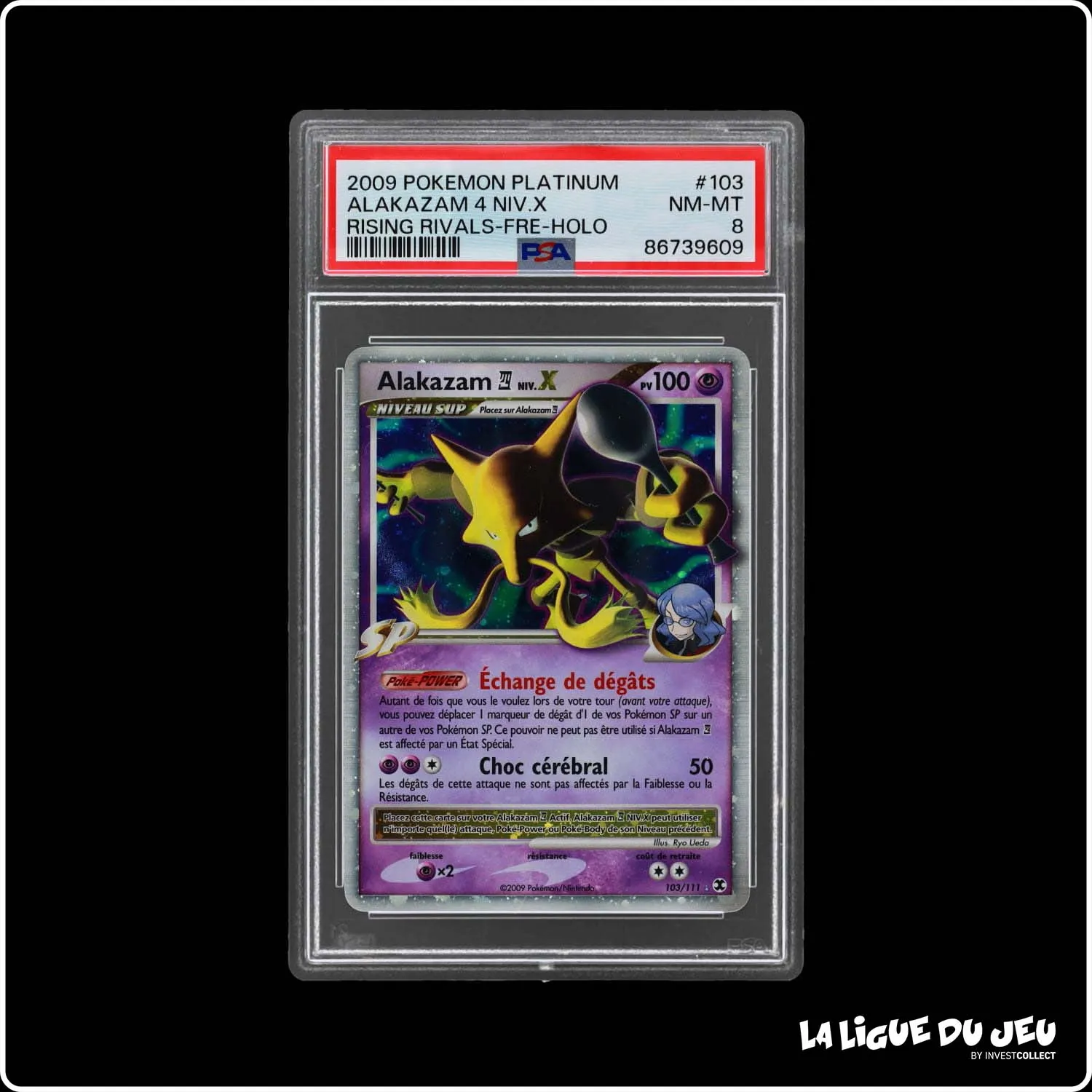 Ultra - Pokemon - Rivaux Émergeants  - Alakazam Niv.X - 103/111 - PSA 8 - Français