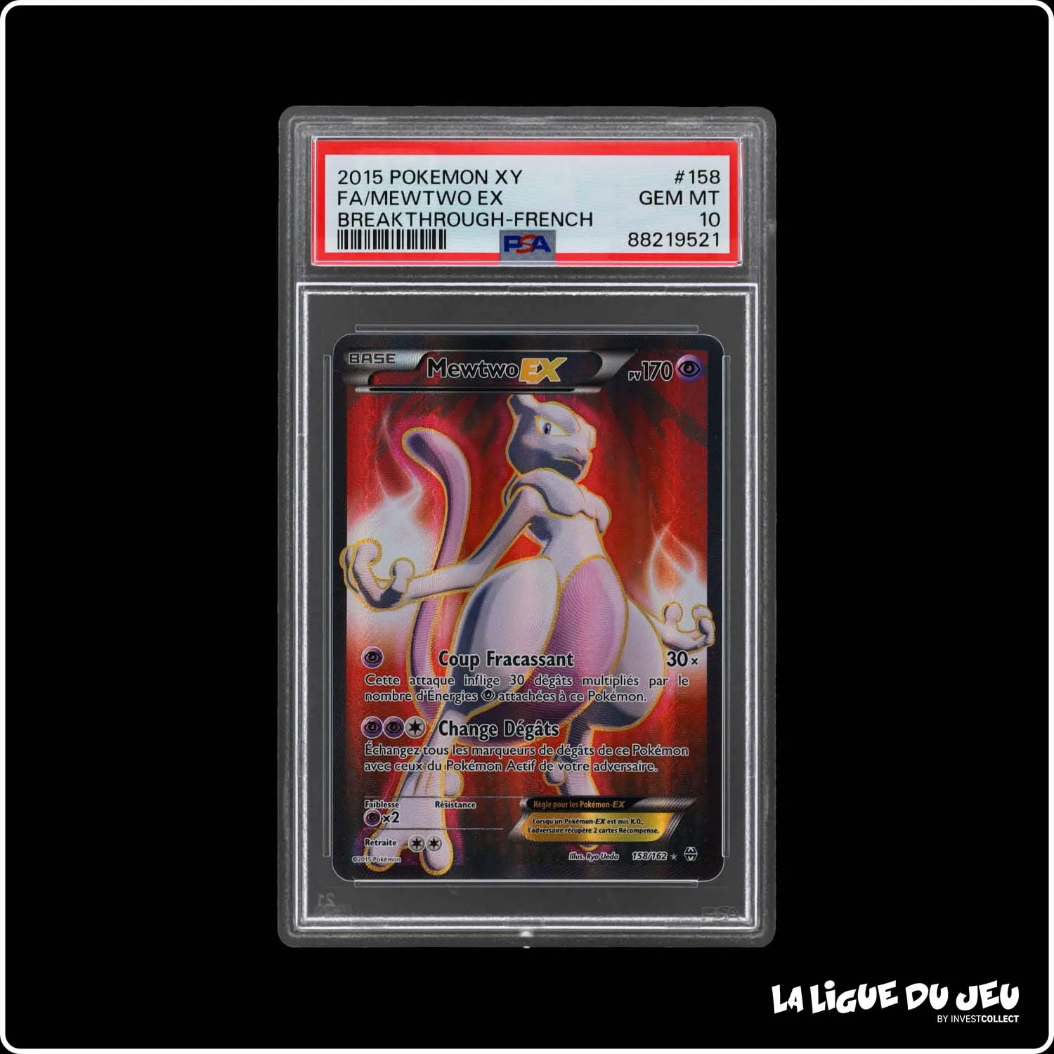 Ultra - Pokemon - Impulsion Turbo - Mewtwo Ex - 158/162 - PSA 10 - Français