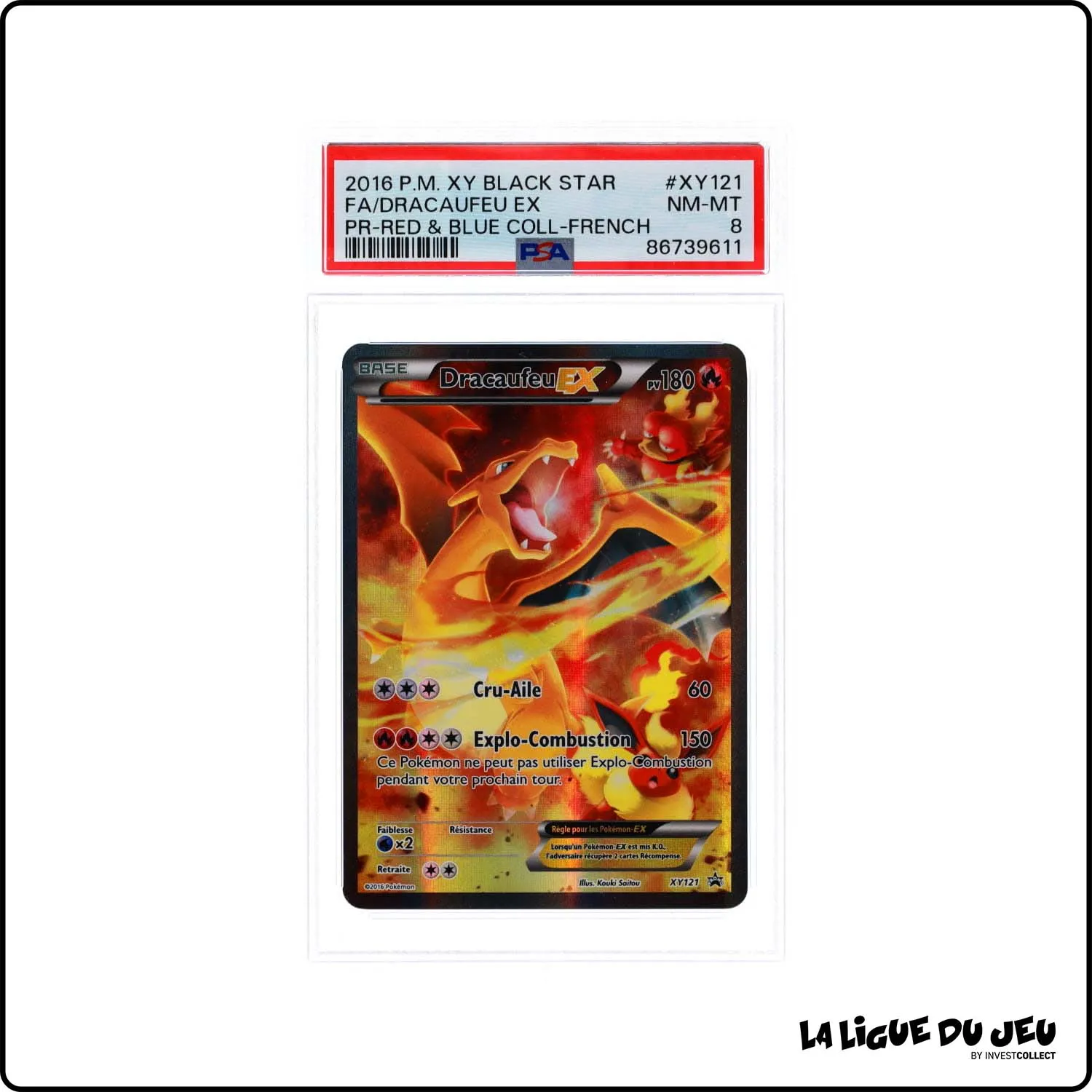 Promo - Pokemon - XY Promo - Dracaufeu Ex - XY121 - PSA 8 - Français