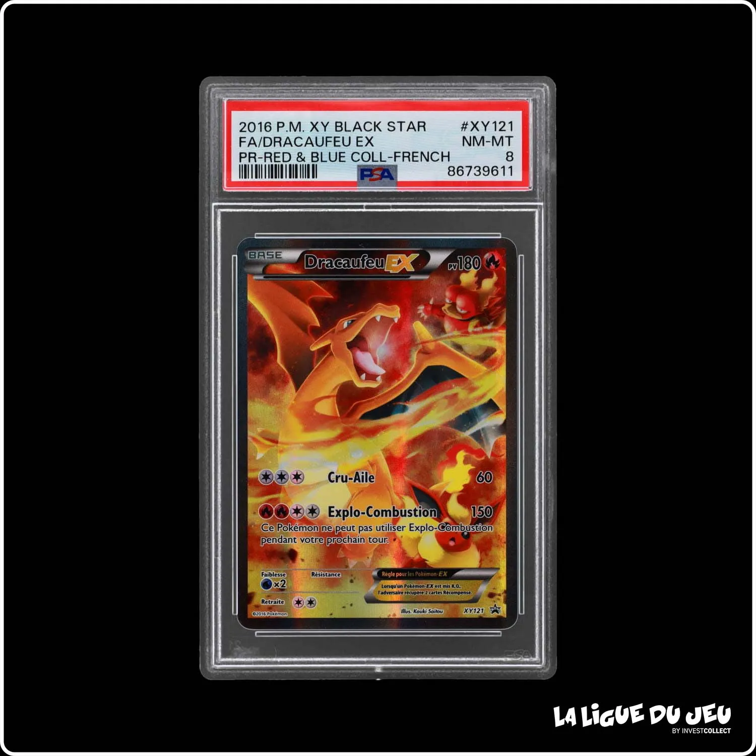 Promo - Pokemon - XY Promo - Dracaufeu Ex - XY121 - PSA 8 - Français