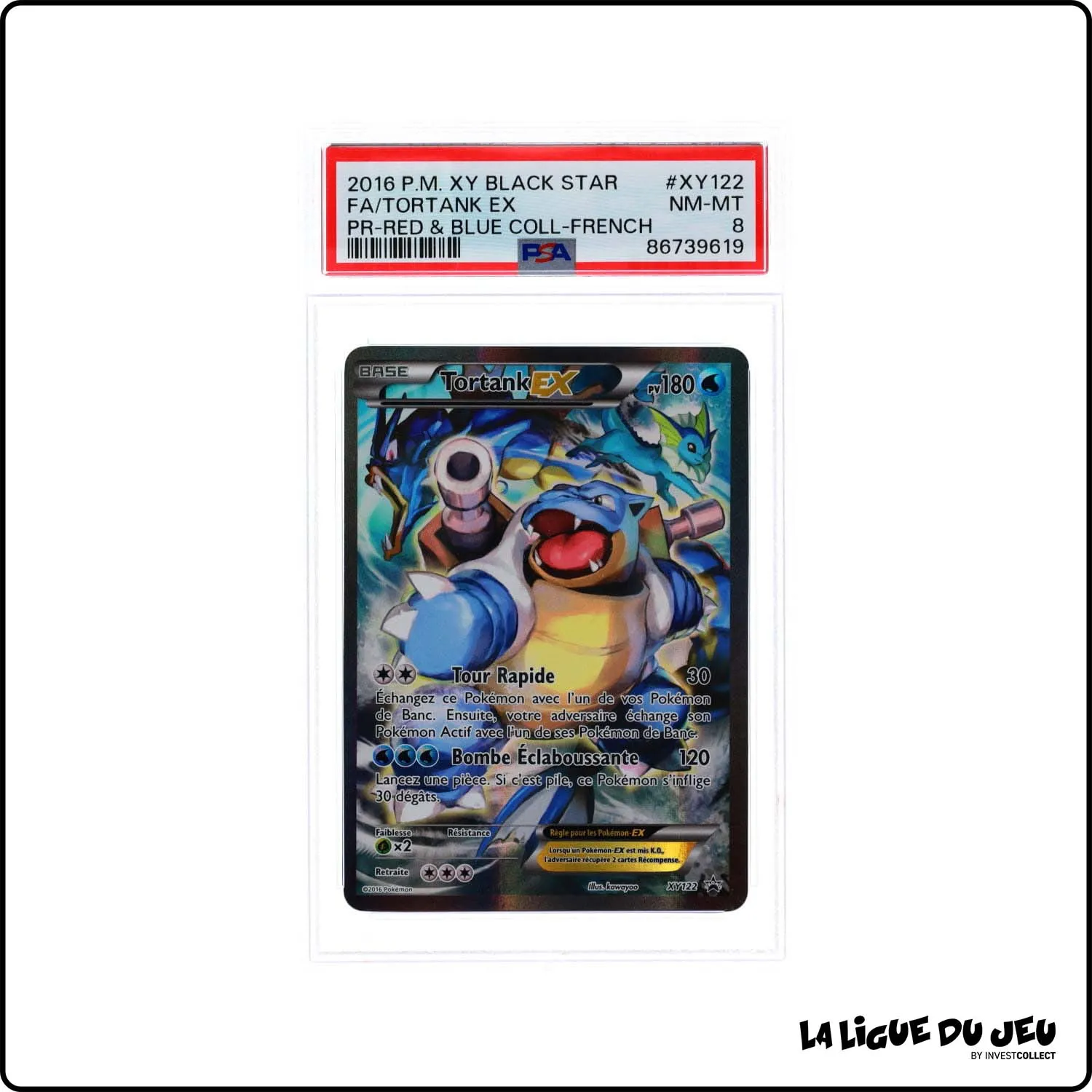 Promo - Pokemon - XY Promo - Tortank Ex - XY122 - PSA 8 - Français