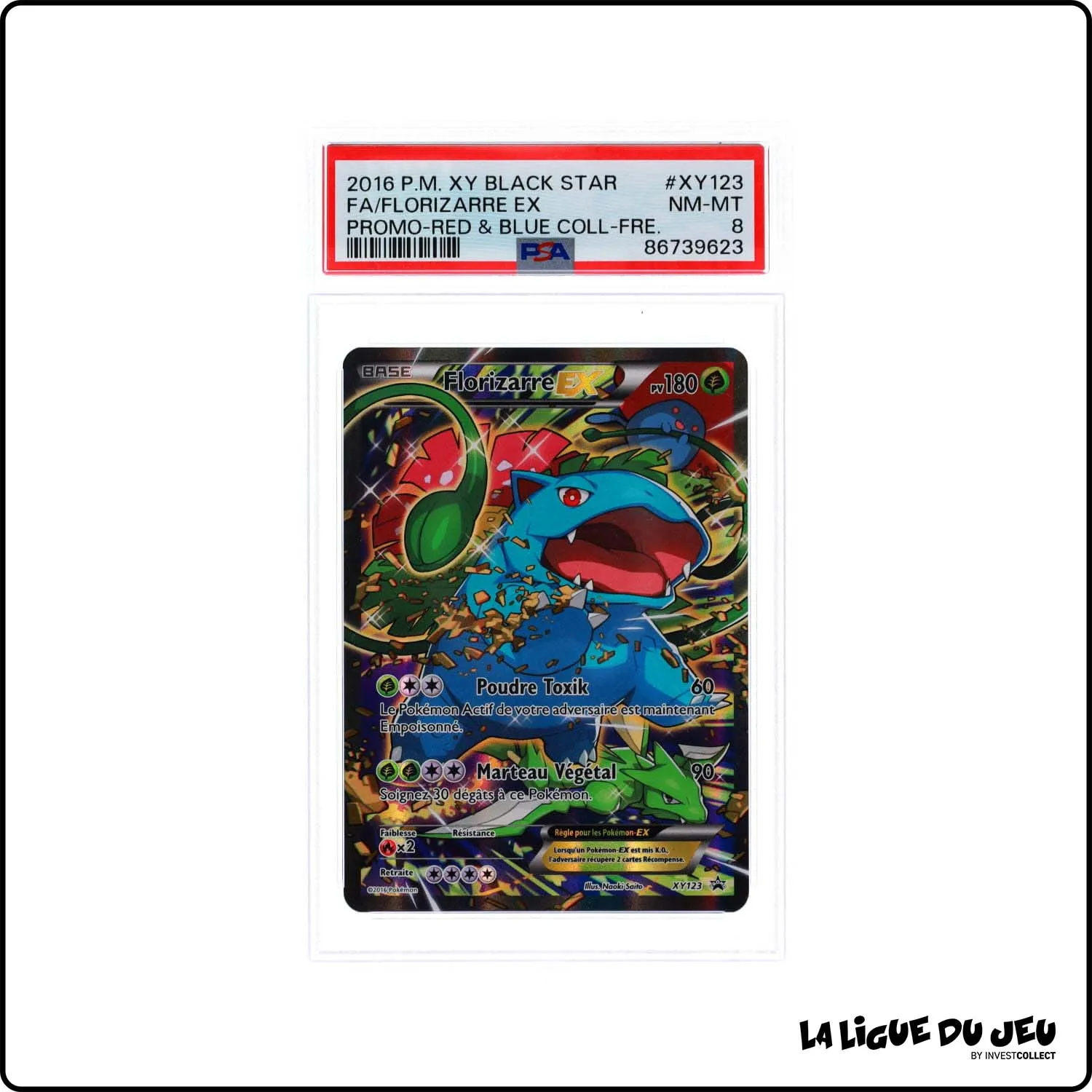 Promo - Pokemon - XY Promo - Florizarre Ex - XY123 - PSA 8 - Français