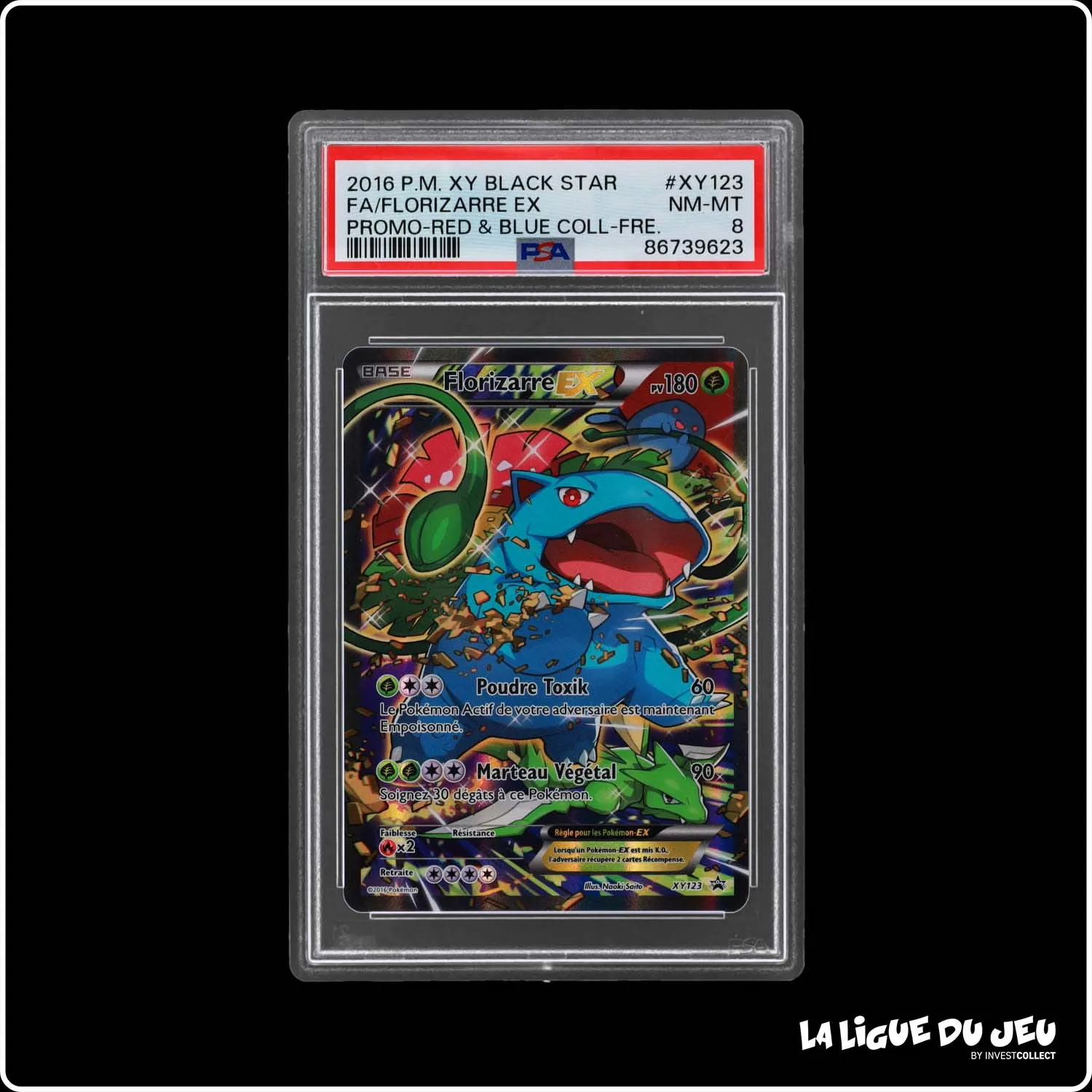 Promo - Pokemon - XY Promo - Florizarre Ex - XY123 - PSA 8 - Français