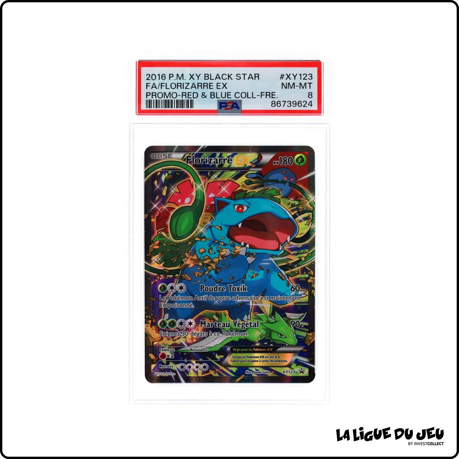 Promo - Pokemon - XY Promo - Florizarre Ex - XY123 - PSA 8 - Français