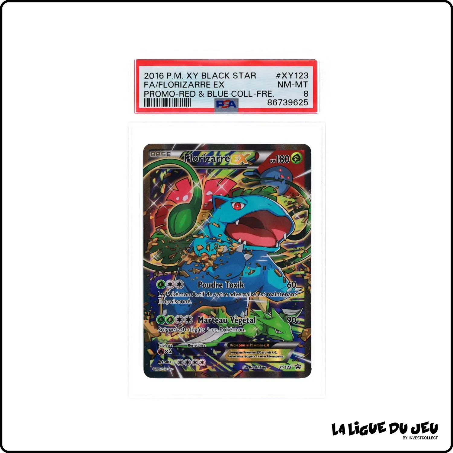 Promo - Pokemon - XY Promo - Florizarre Ex - XY123 - PSA 8 - Français