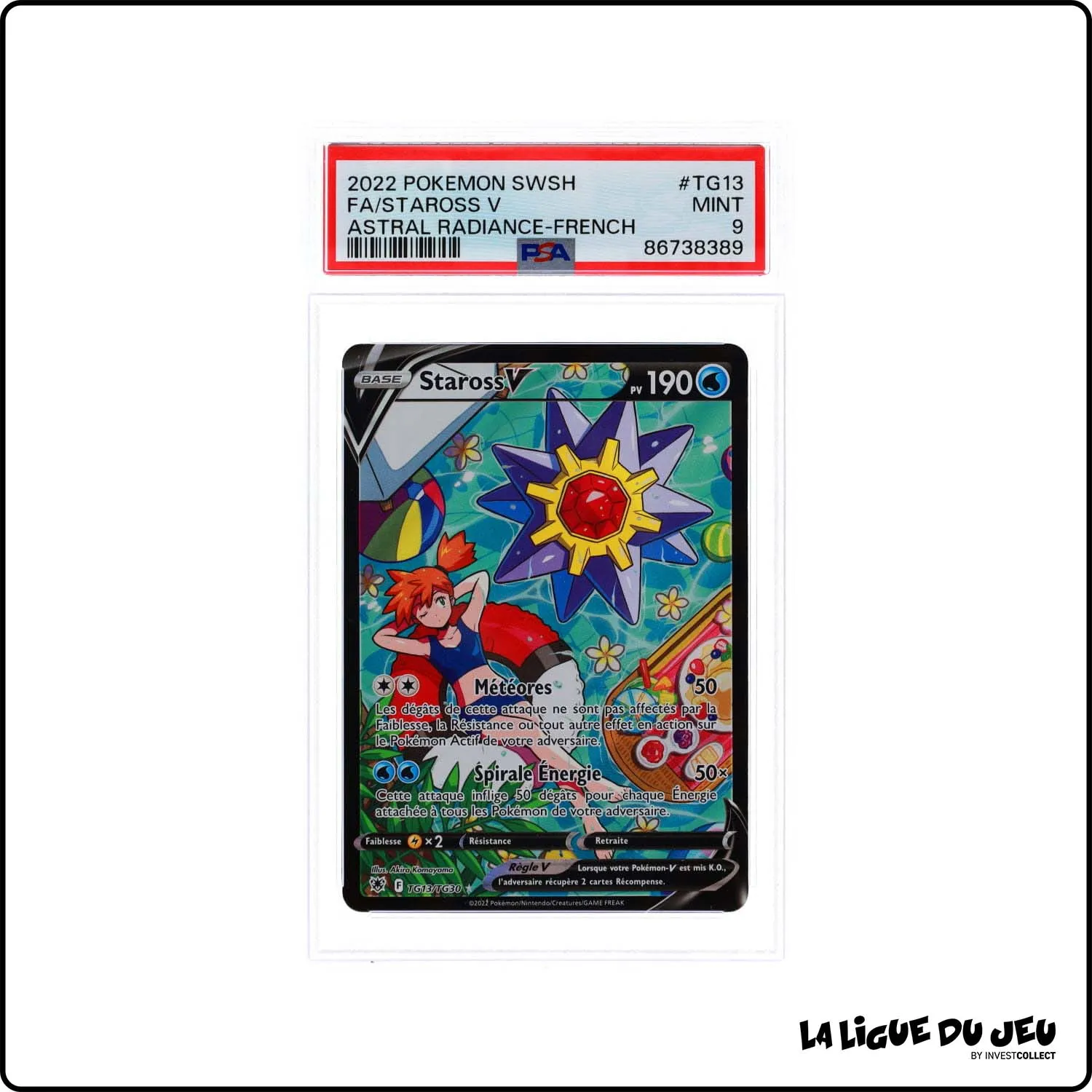 Ultra - Pokemon - Astres Radieux - Staross V - TG13/TG30 - PSA 9 - Français