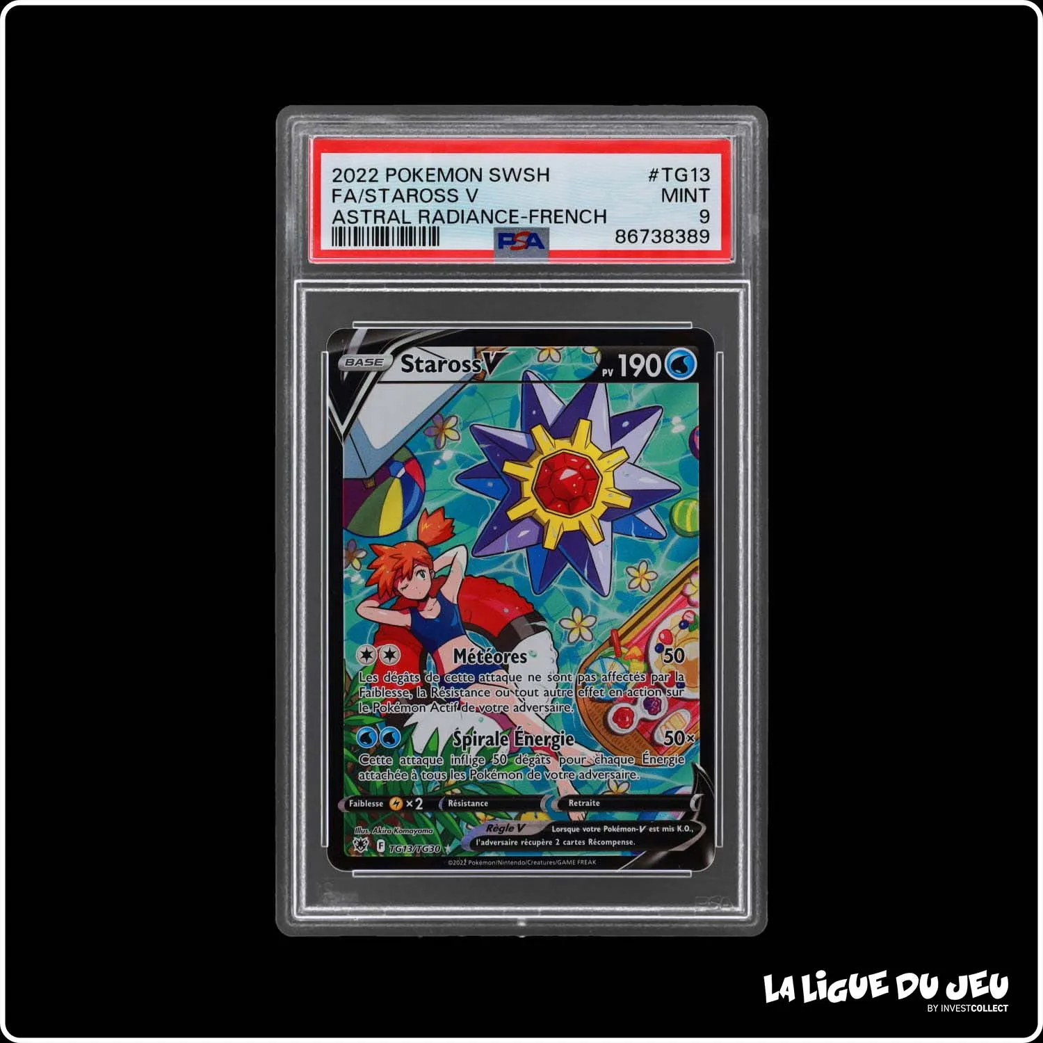 Ultra - Pokemon - Astres Radieux - Staross V - TG13/TG30 - PSA 9 - Français