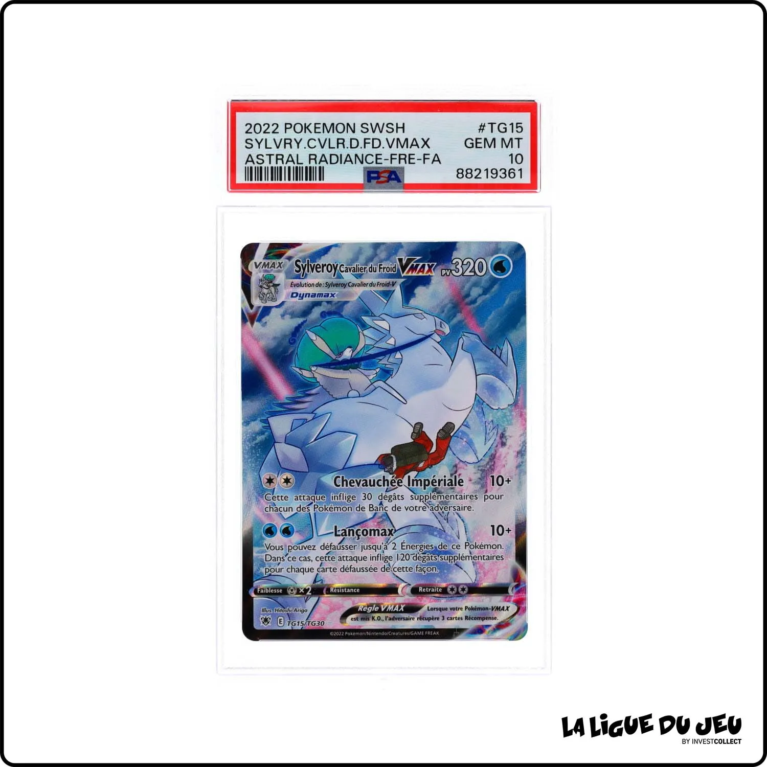 Ultra - Pokemon - Astres Radieux - Sylveroy Cavalier du Froid Vmax - TG15/TG30 - PSA 10 - Français