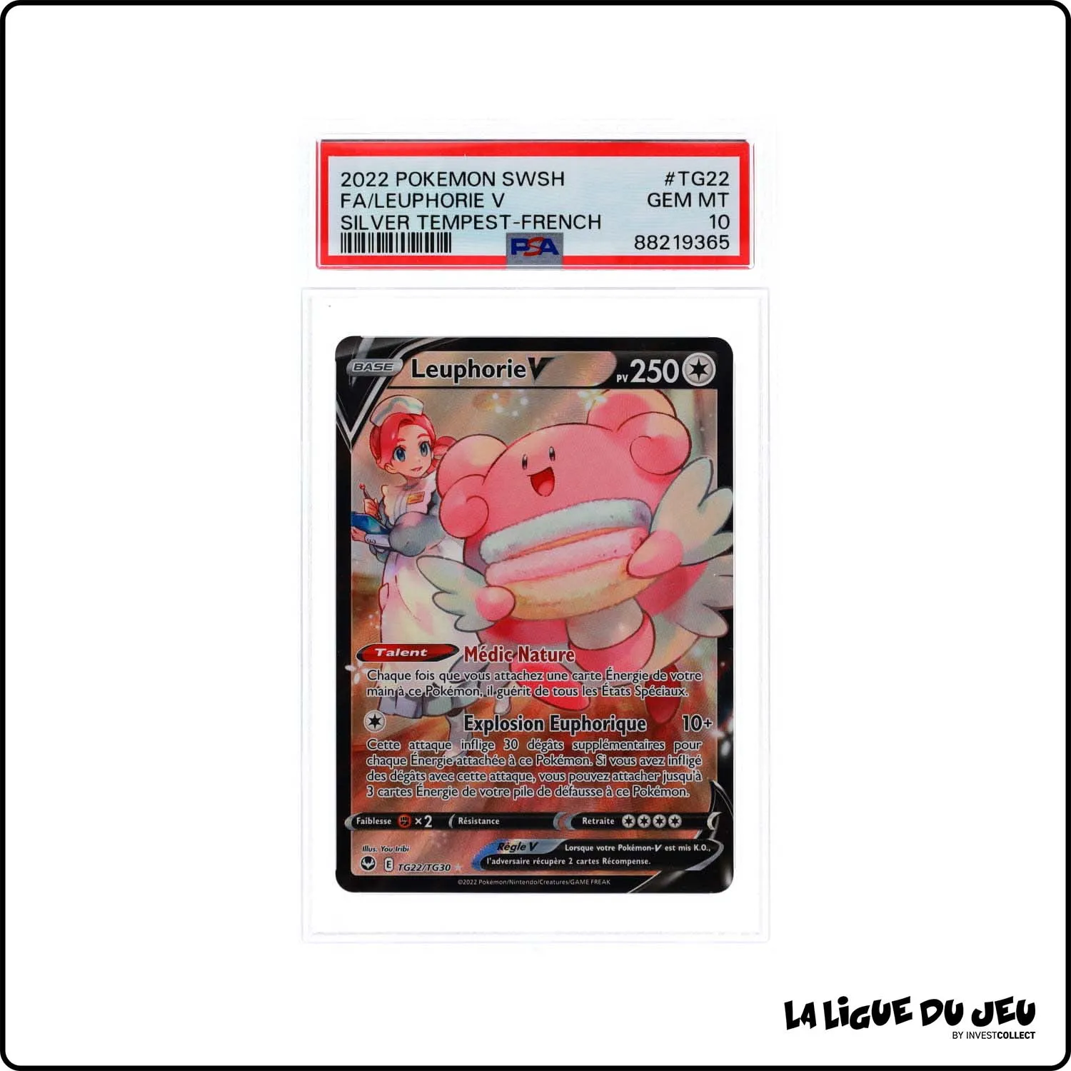 Ultra - Pokemon - Tempête Argentée - Leuphorie V - TG22/TG30 - PSA 10 - Français