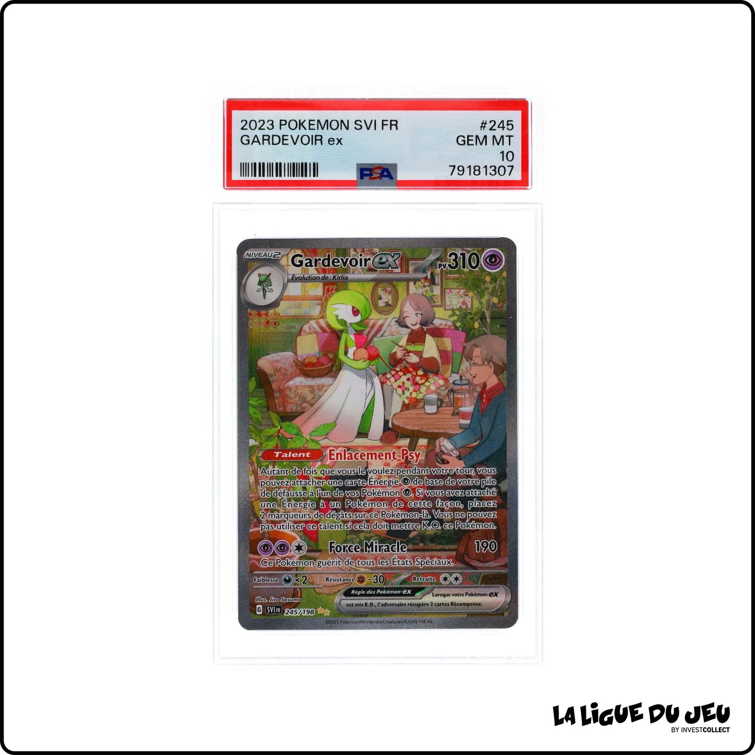 ISR - Pokemon - Écarlate et Violet de Base - Gardevoir EX - 245/198 - PSA 10 - Français