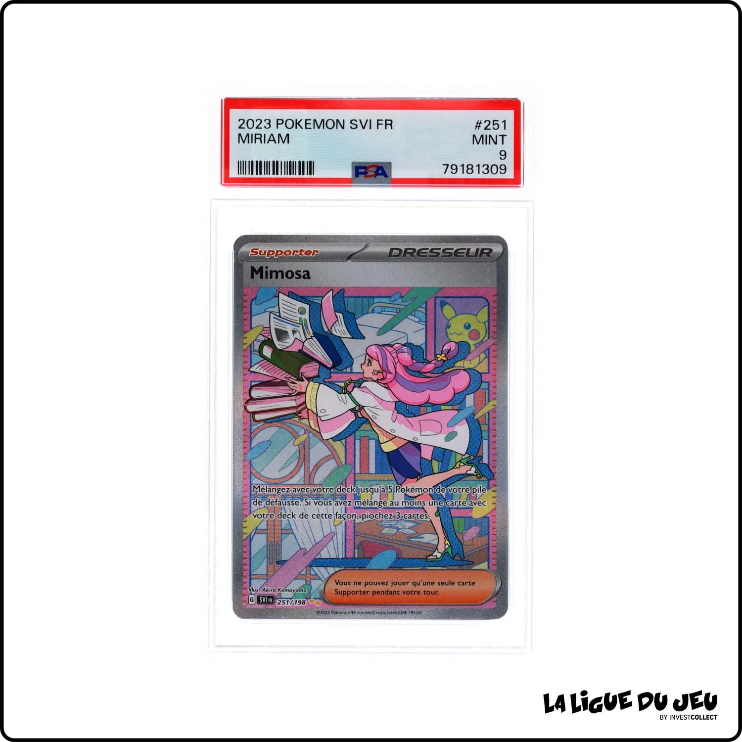 ISR - Pokemon - Écarlate et Violet de Base - Mimosa - 251/198 - PSA 9 - Français