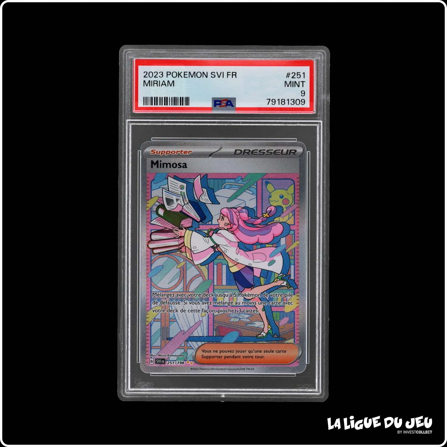 ISR - Pokemon - Écarlate et Violet de Base - Mimosa - 251/198 - PSA 9 - Français