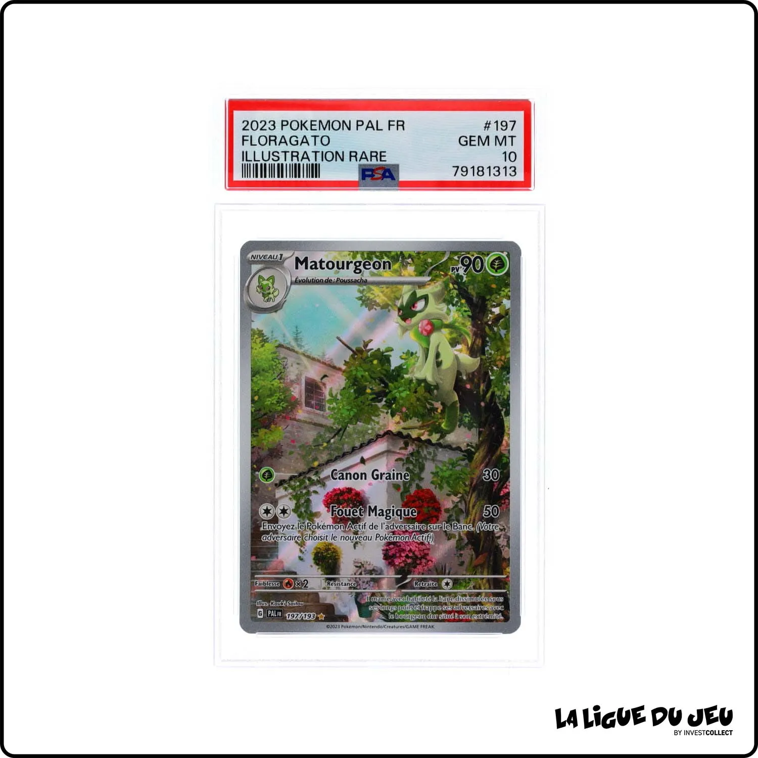 IR - Pokemon - Évolutions à Paldea - Matourgeon - 197/193 - PSA 10 - Français